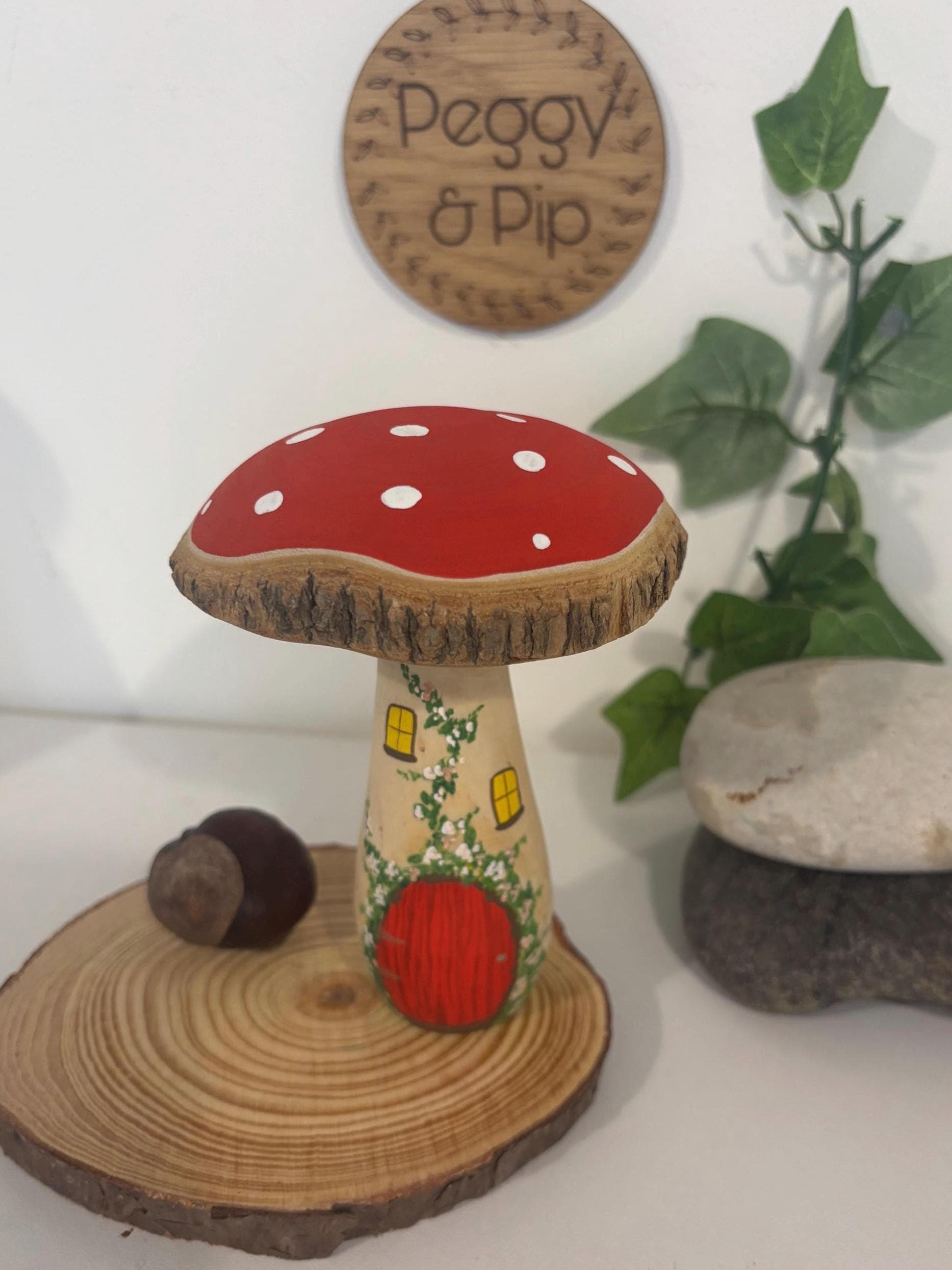 Large Toadstool Fairy House