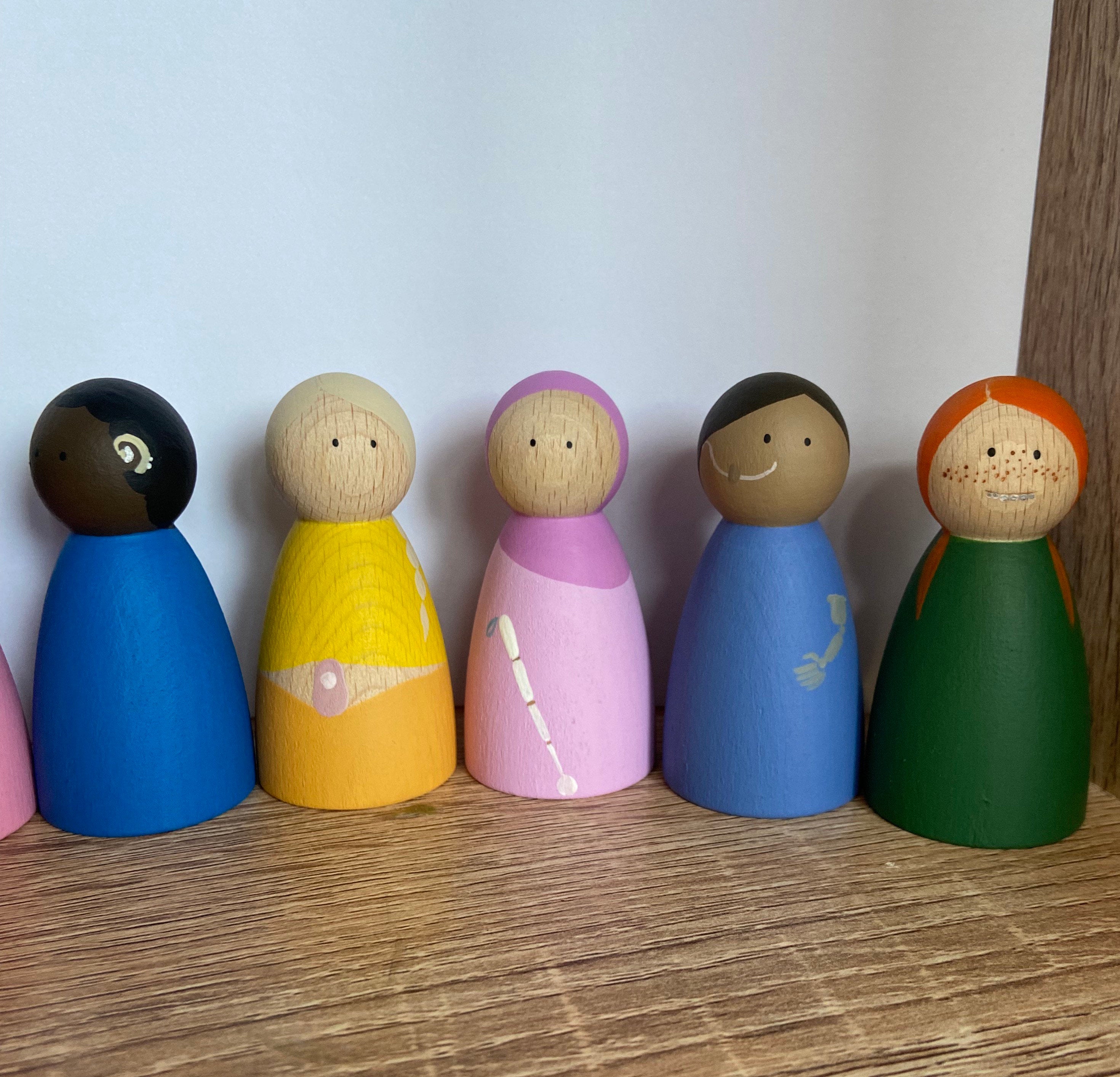 Inclusive Peg Doll Set