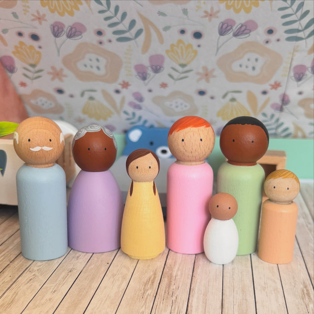 Peg Doll Family Set
