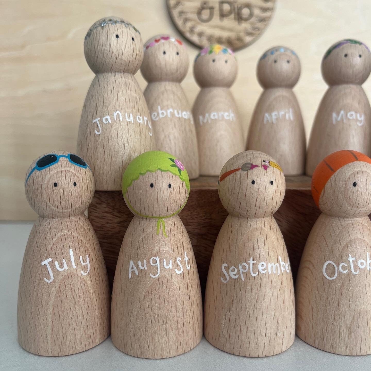 Calendar Peg Dolls