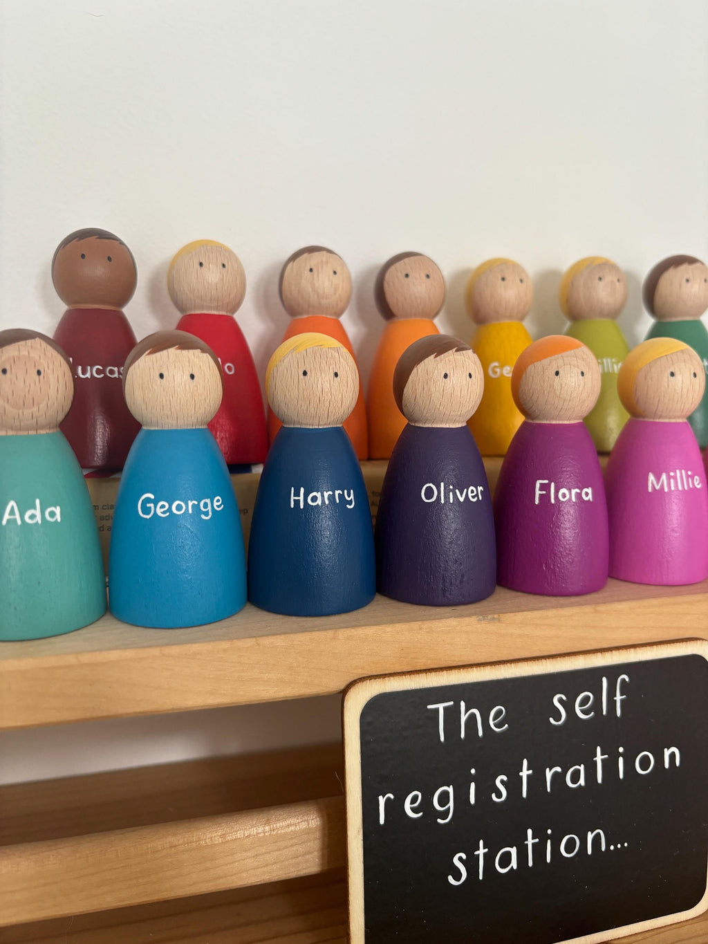 Self Registration Personalised Peg Dolls