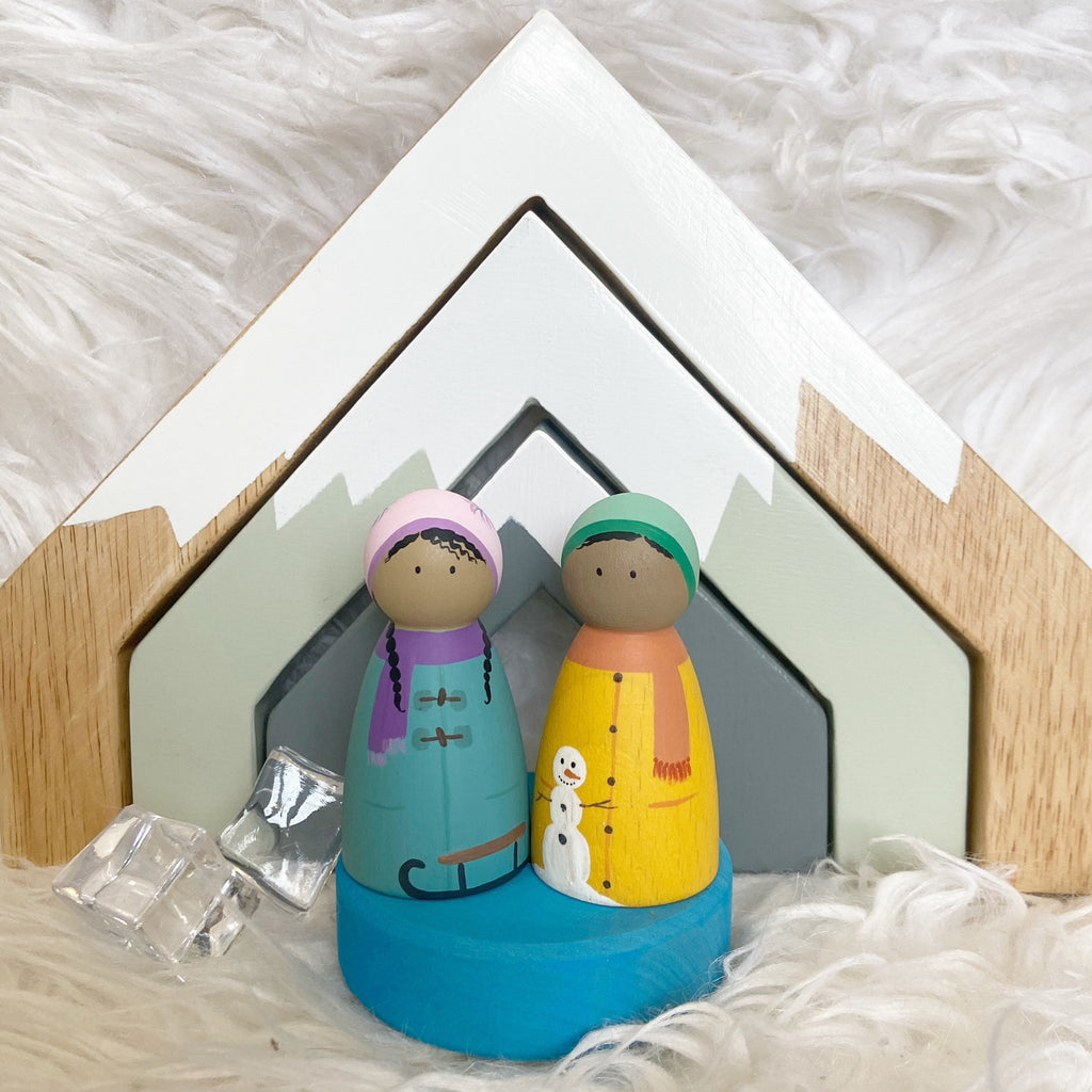 Winter Peg Doll Set