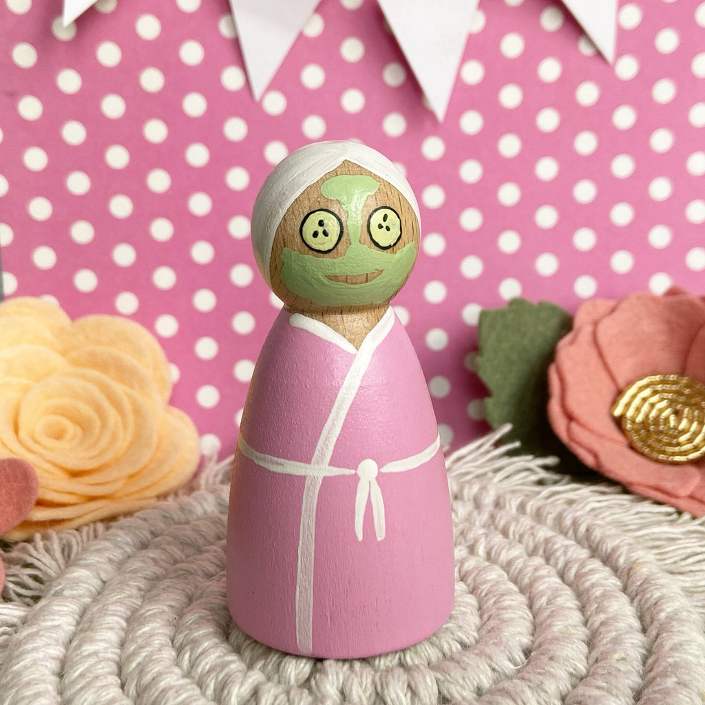 Spa Day Peg Doll