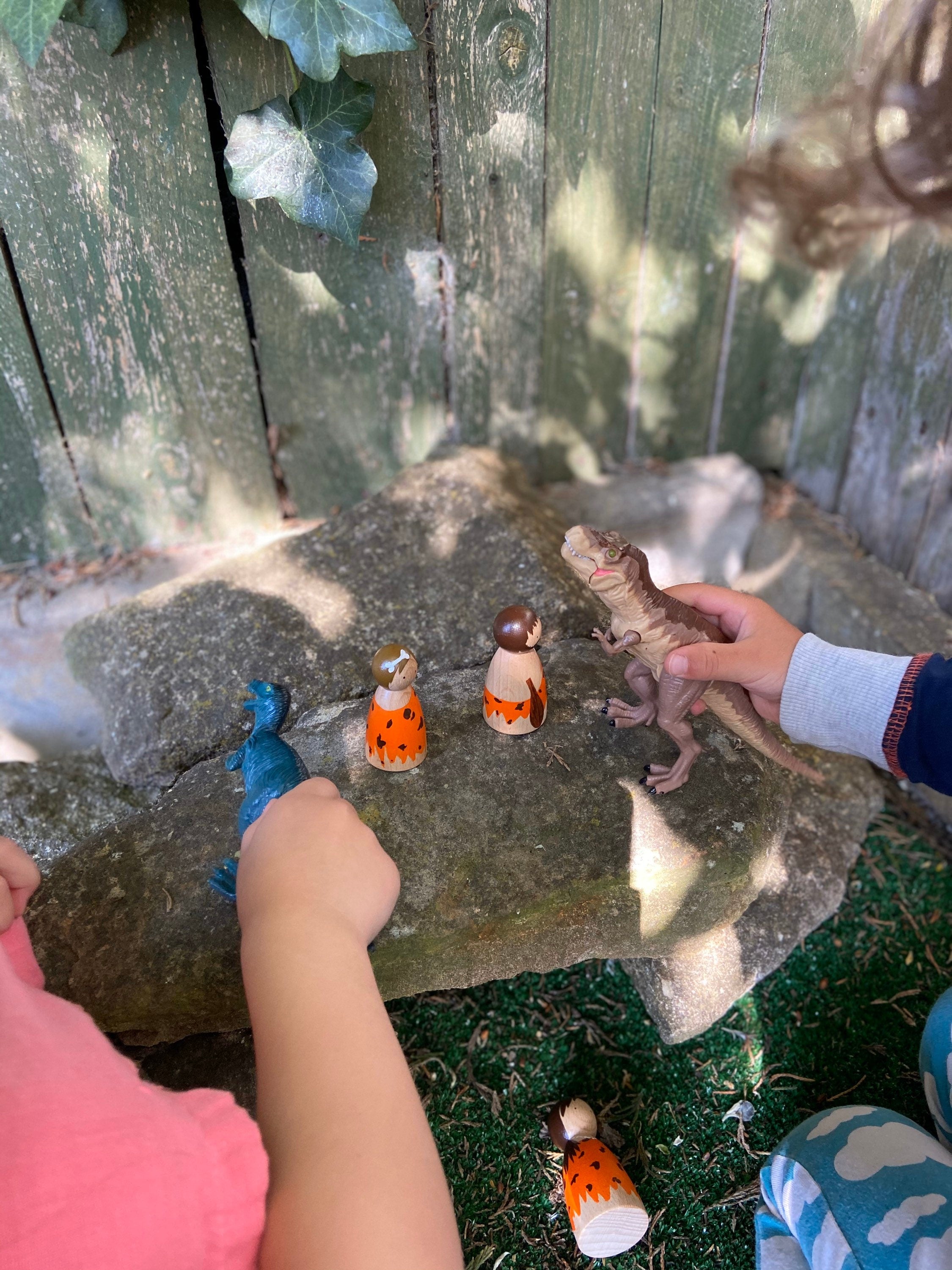 Cave Family Peg Dolls