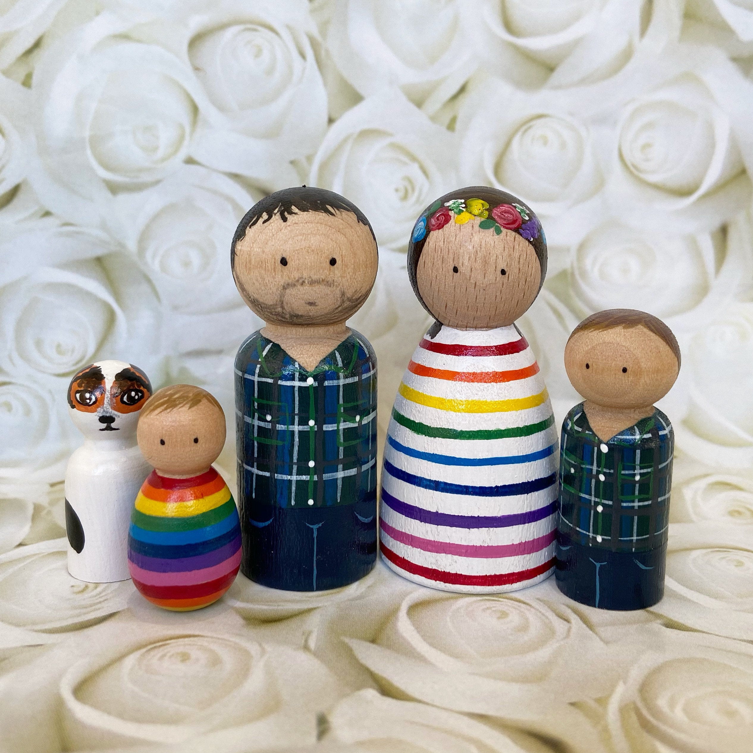 Custom Family Peg Dolls