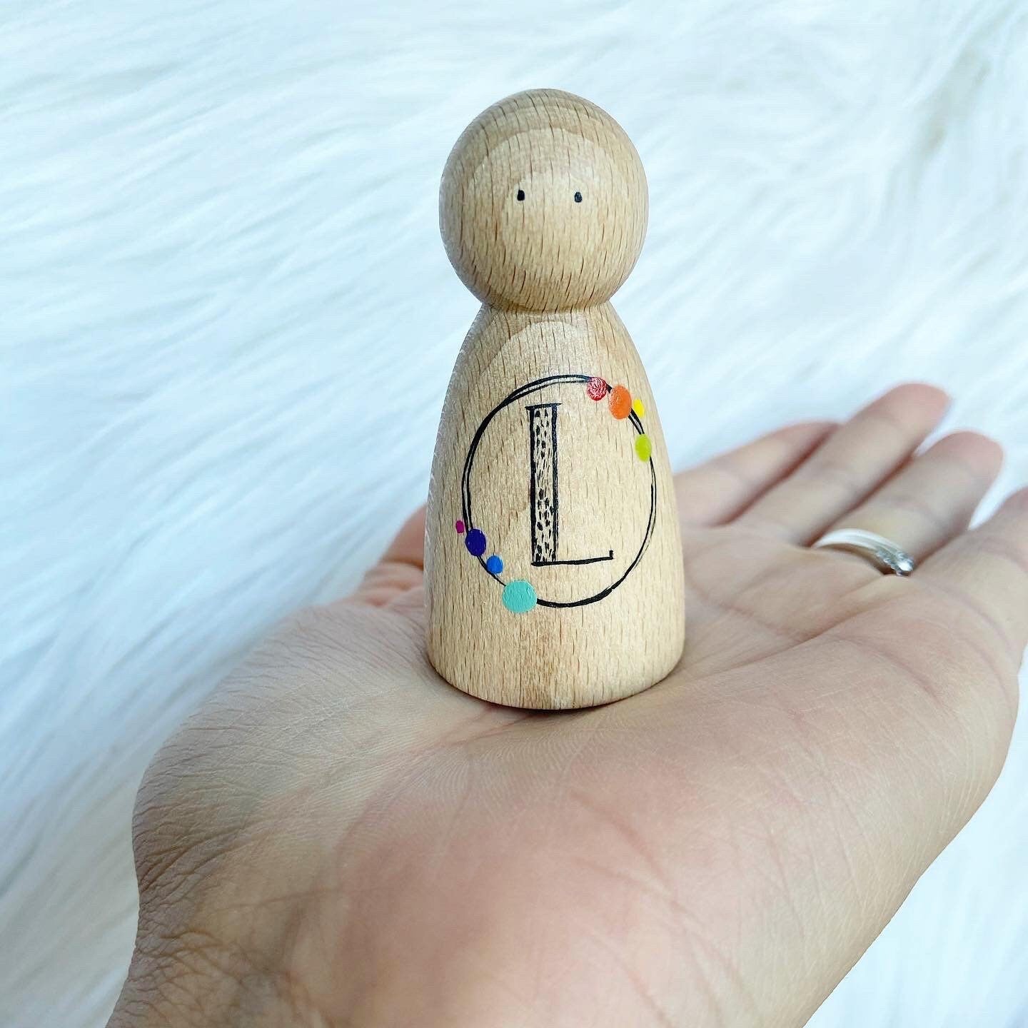 Personalised Initial Peg Doll