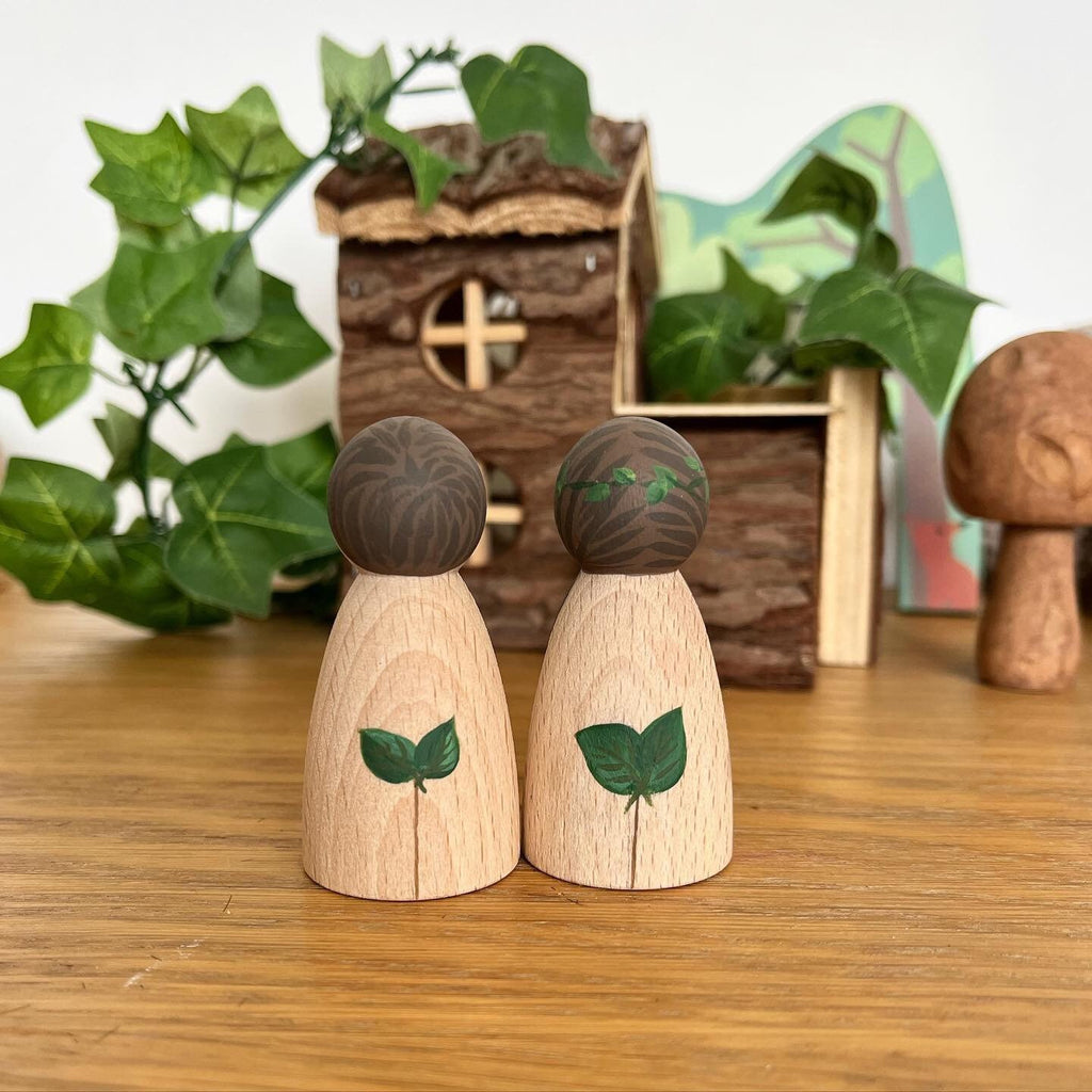 Adam and Eve Peg Dolls