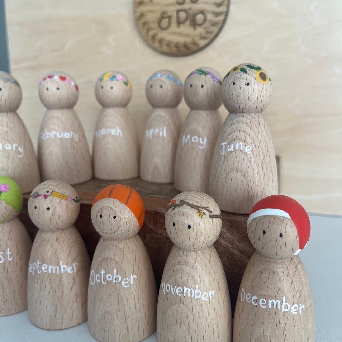 Calendar Peg Dolls