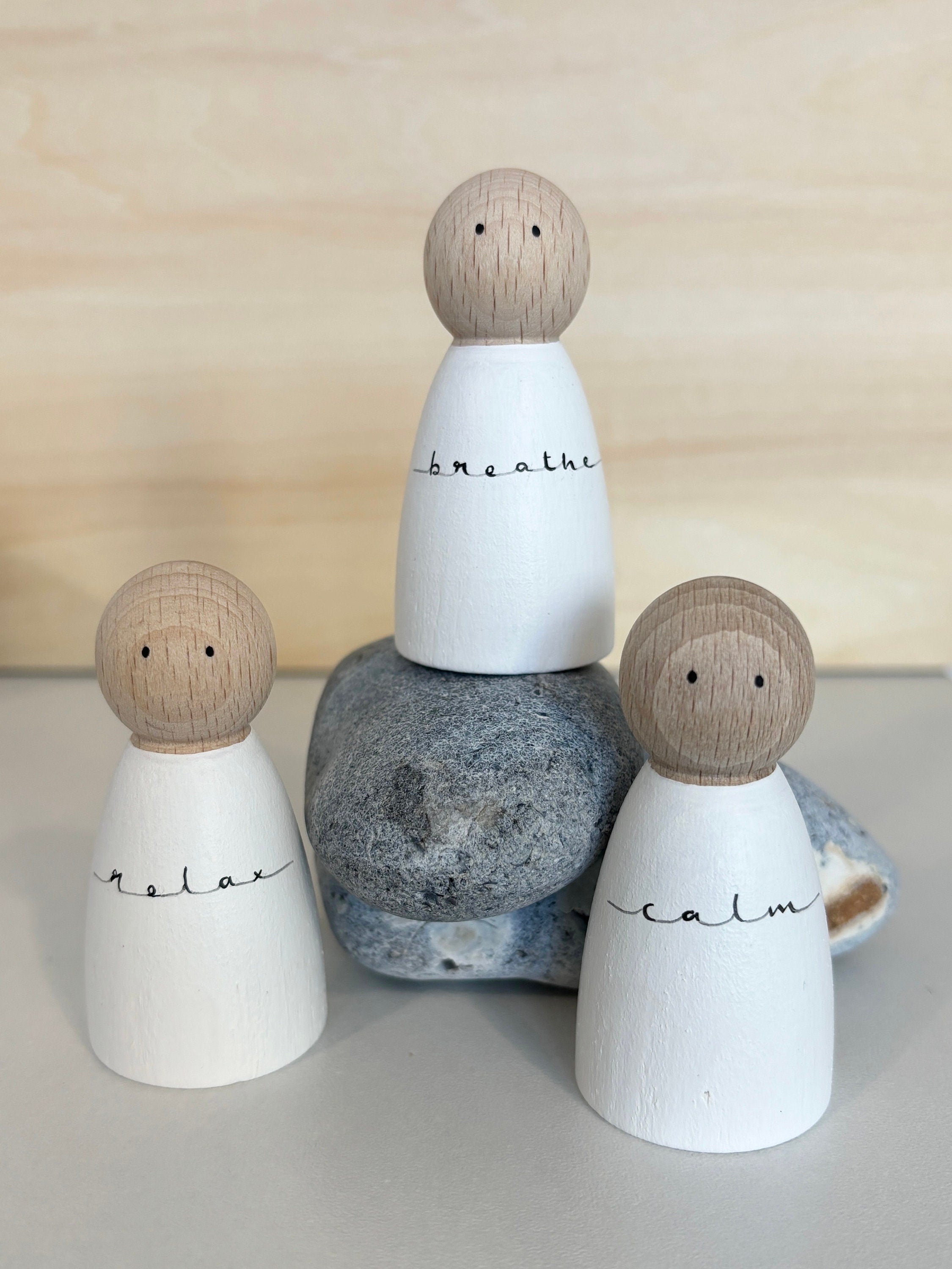 Zen Mindfulness Peg Dolls