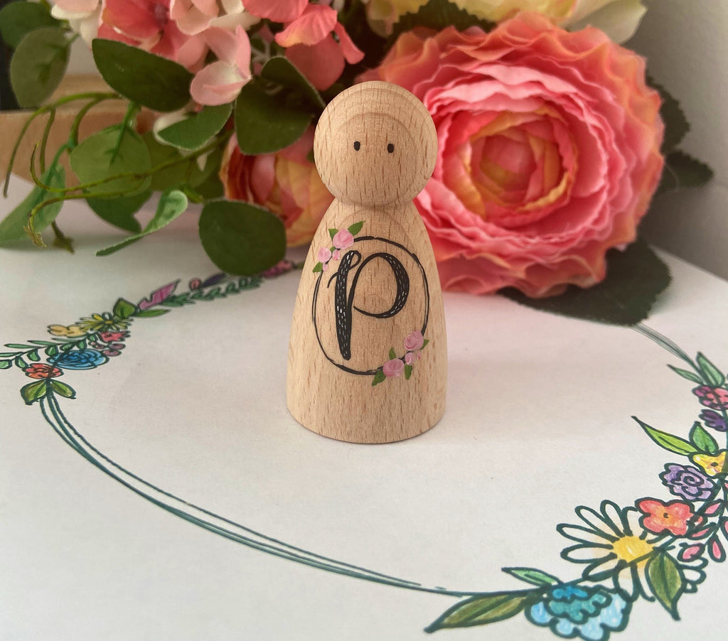 Personalised Initial Peg Doll