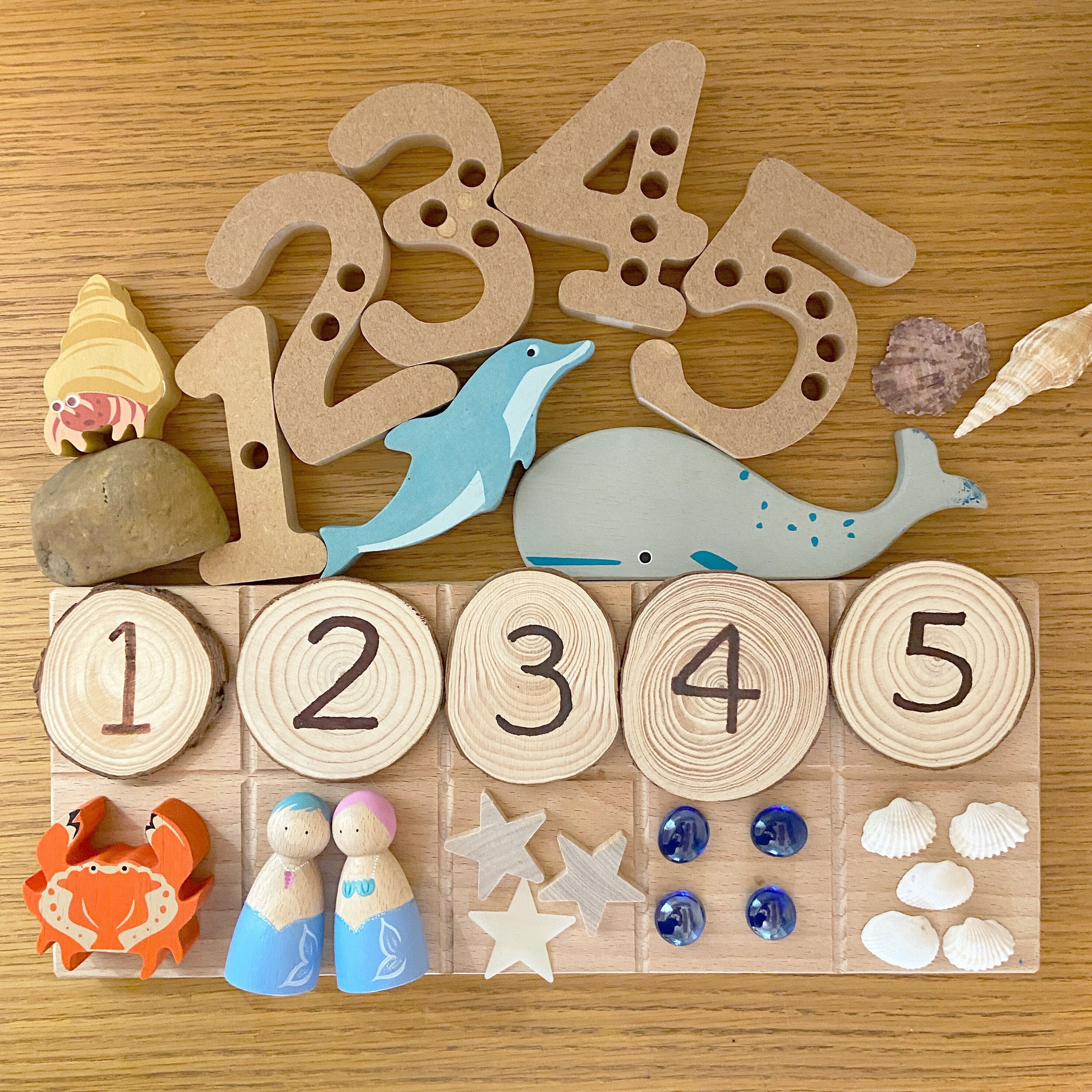 Mermaid & Merman Peg Dolls