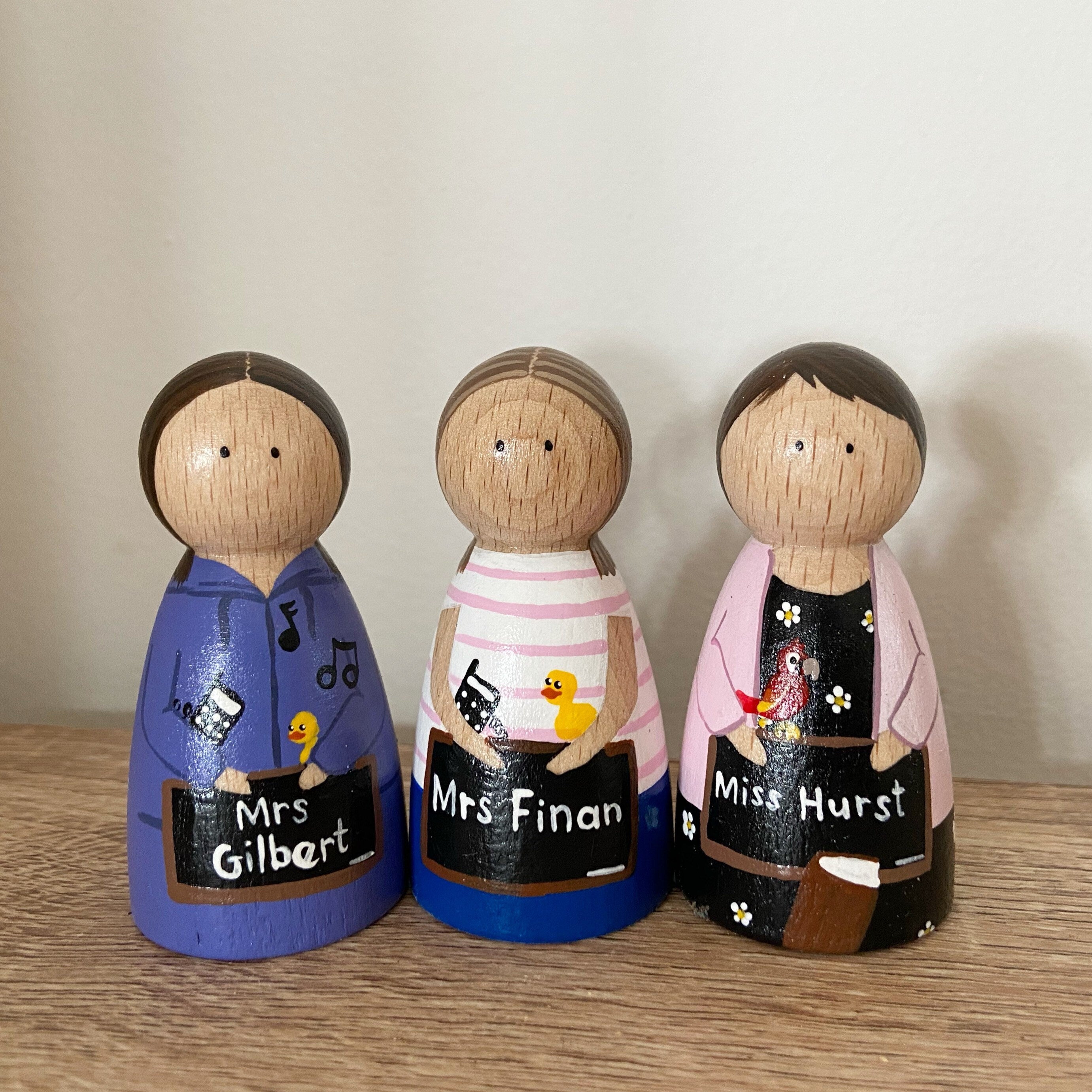 Personalised Teacher Peg Doll