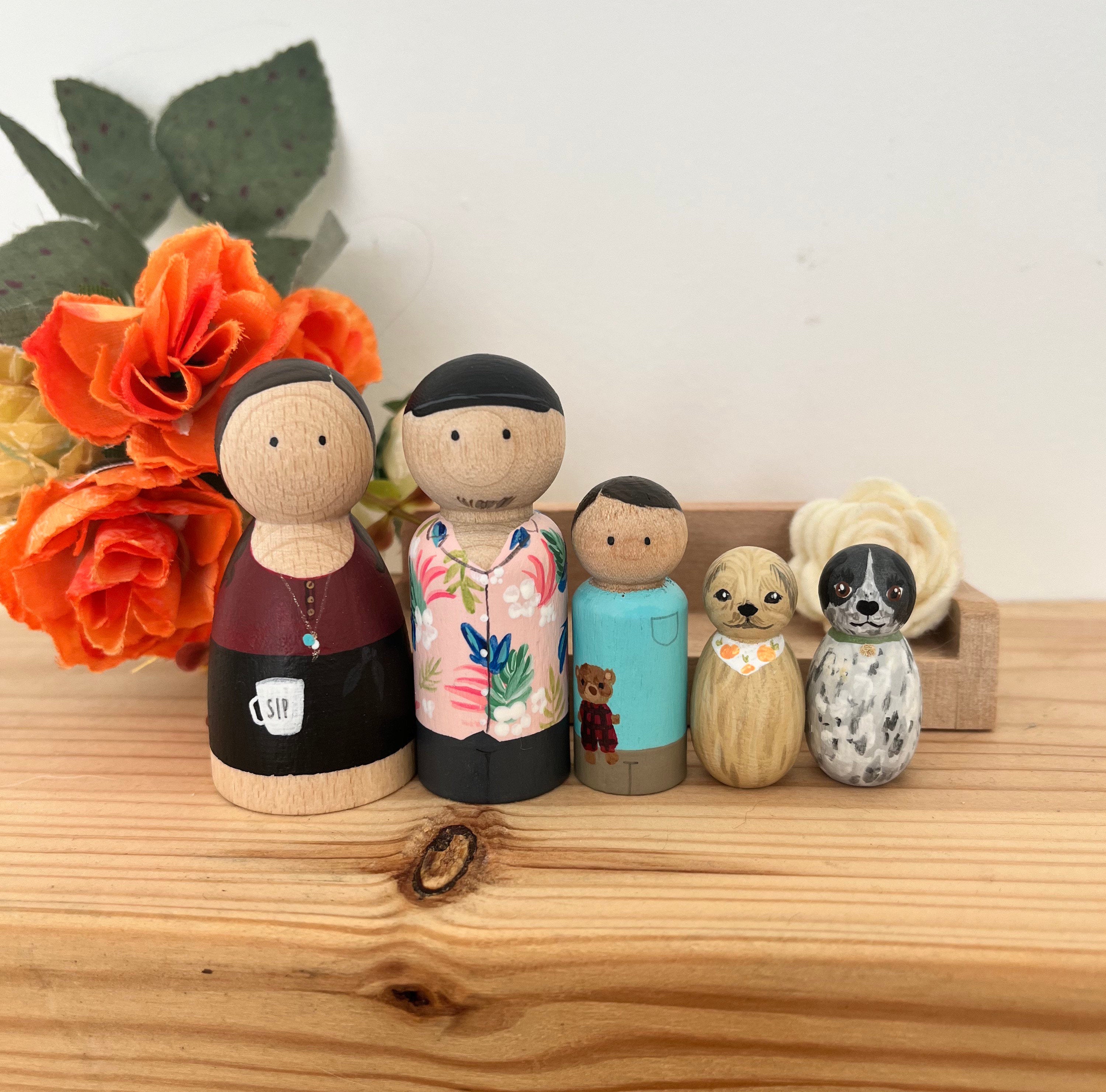Custom Family Peg Dolls