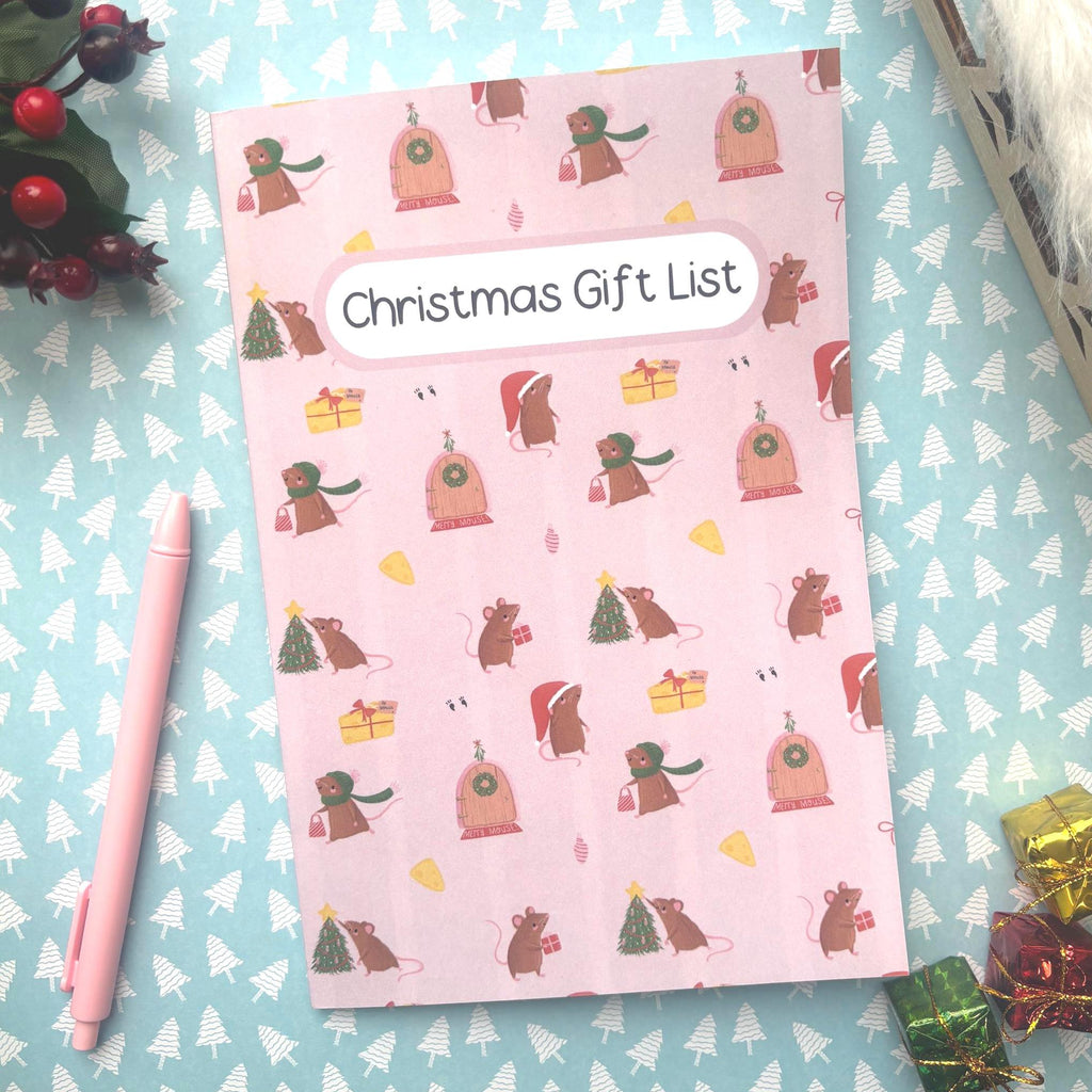 Christmas Gift List Notebook