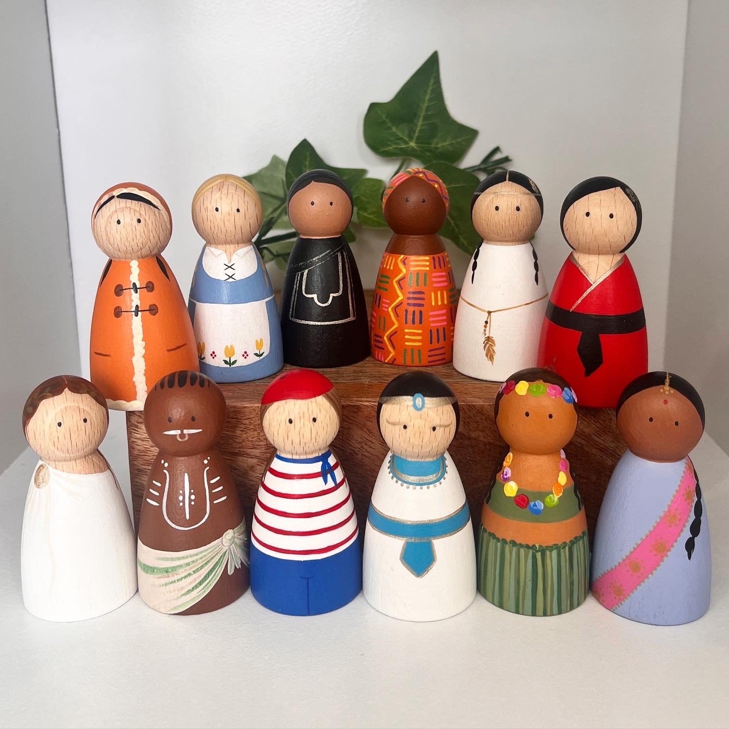 Guys and Girls of the Globe Multicultural Peg Dolls
