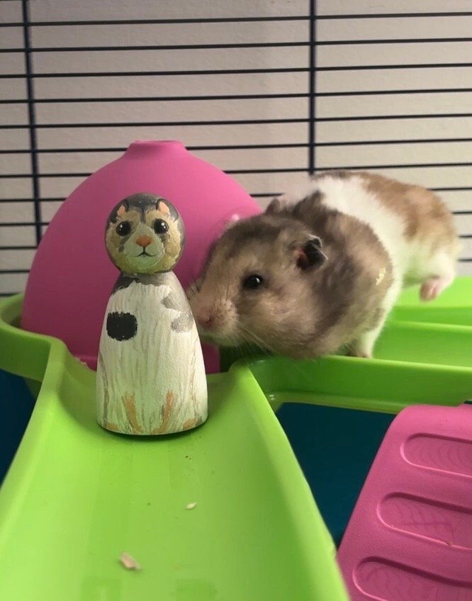 Personalised Pet Portrait Peg Doll