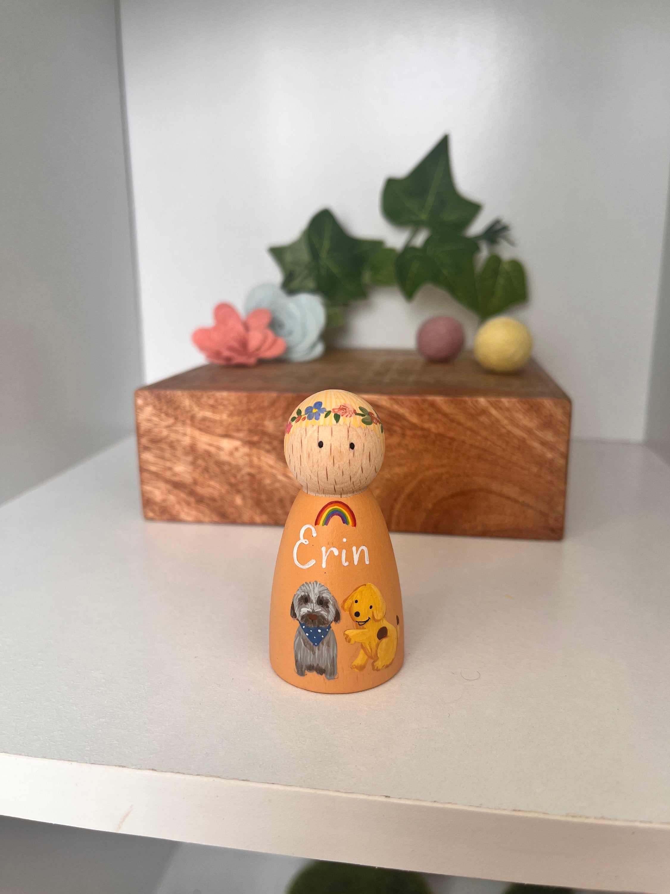 Personalised Name Peg Doll