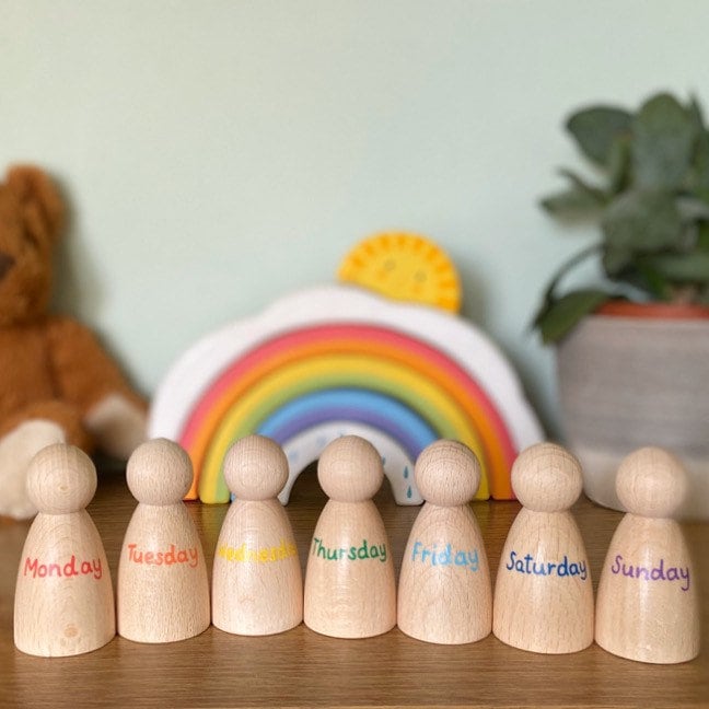 Montessori Days of the Week Peg Dolls