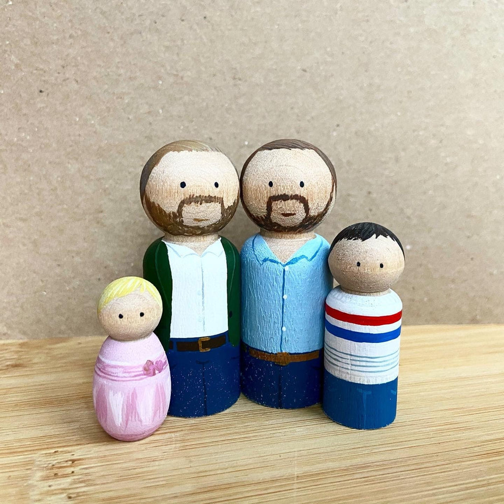 Custom Family Peg Dolls
