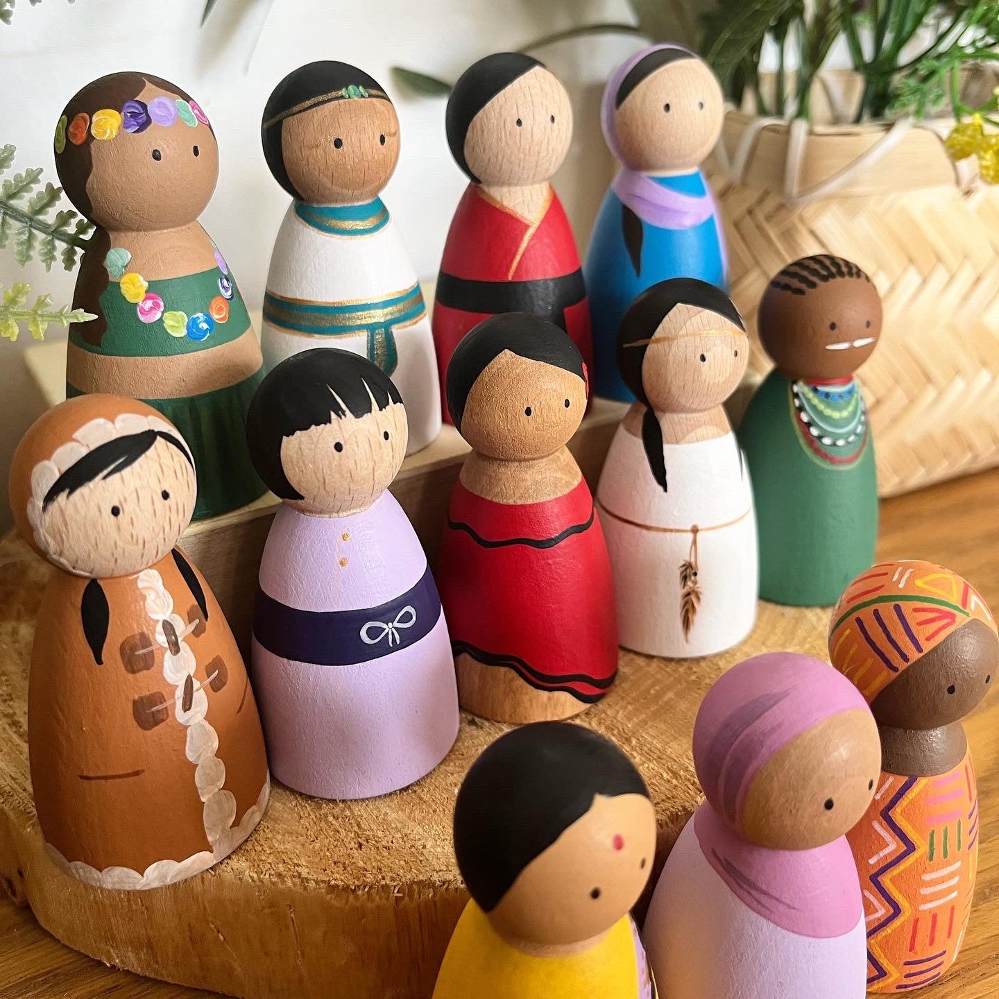 Guys and Girls of the Globe Multicultural Peg Dolls