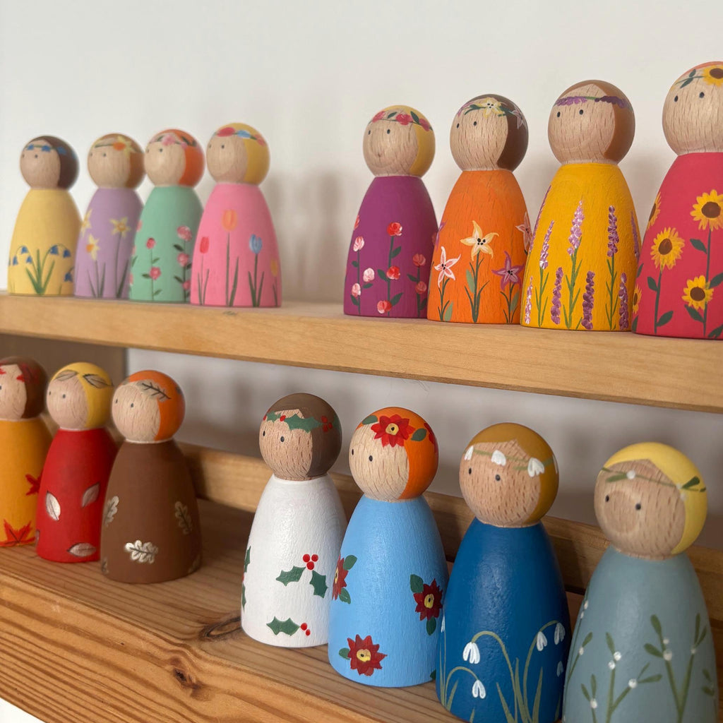 Four Seasons Peg Dolls