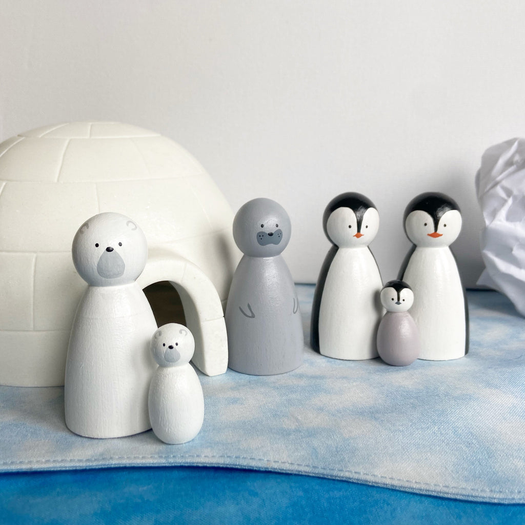 Zoo Animal Peg Dolls