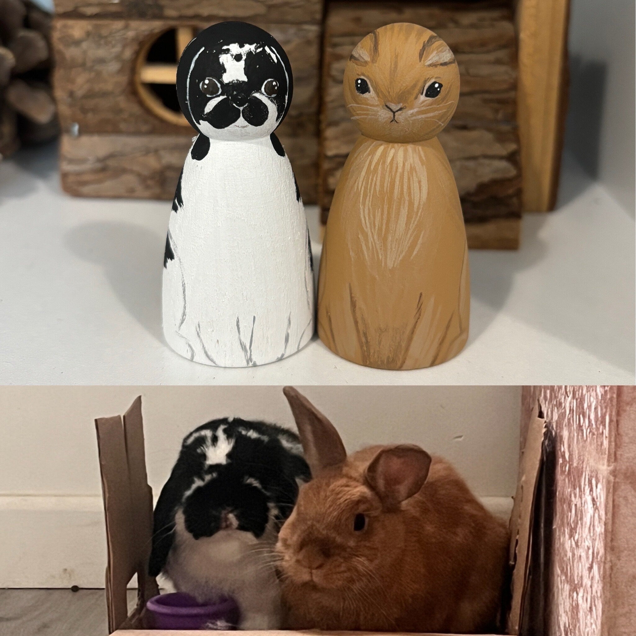 Personalised Pet Portrait Peg Doll