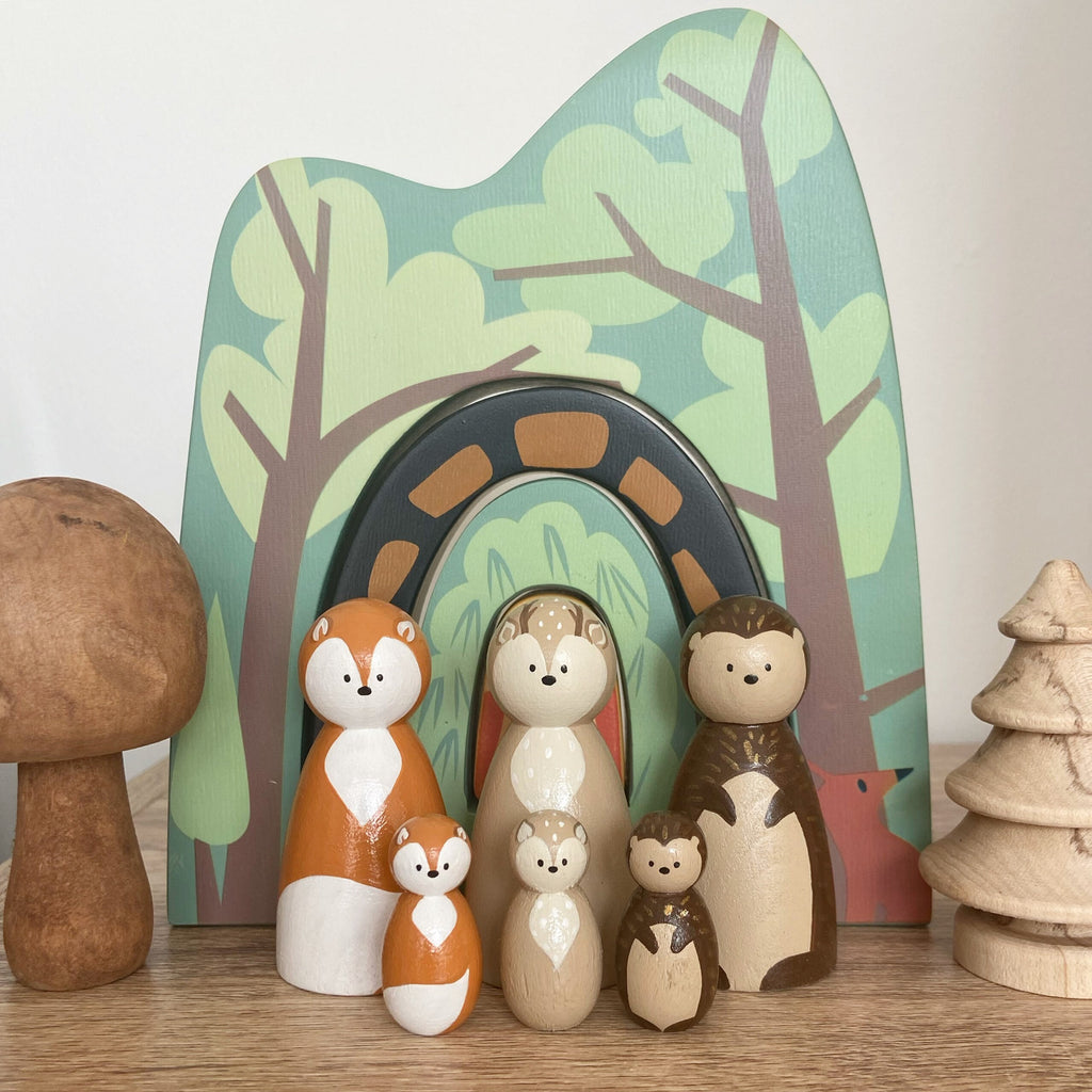 Zoo Animal Peg Dolls