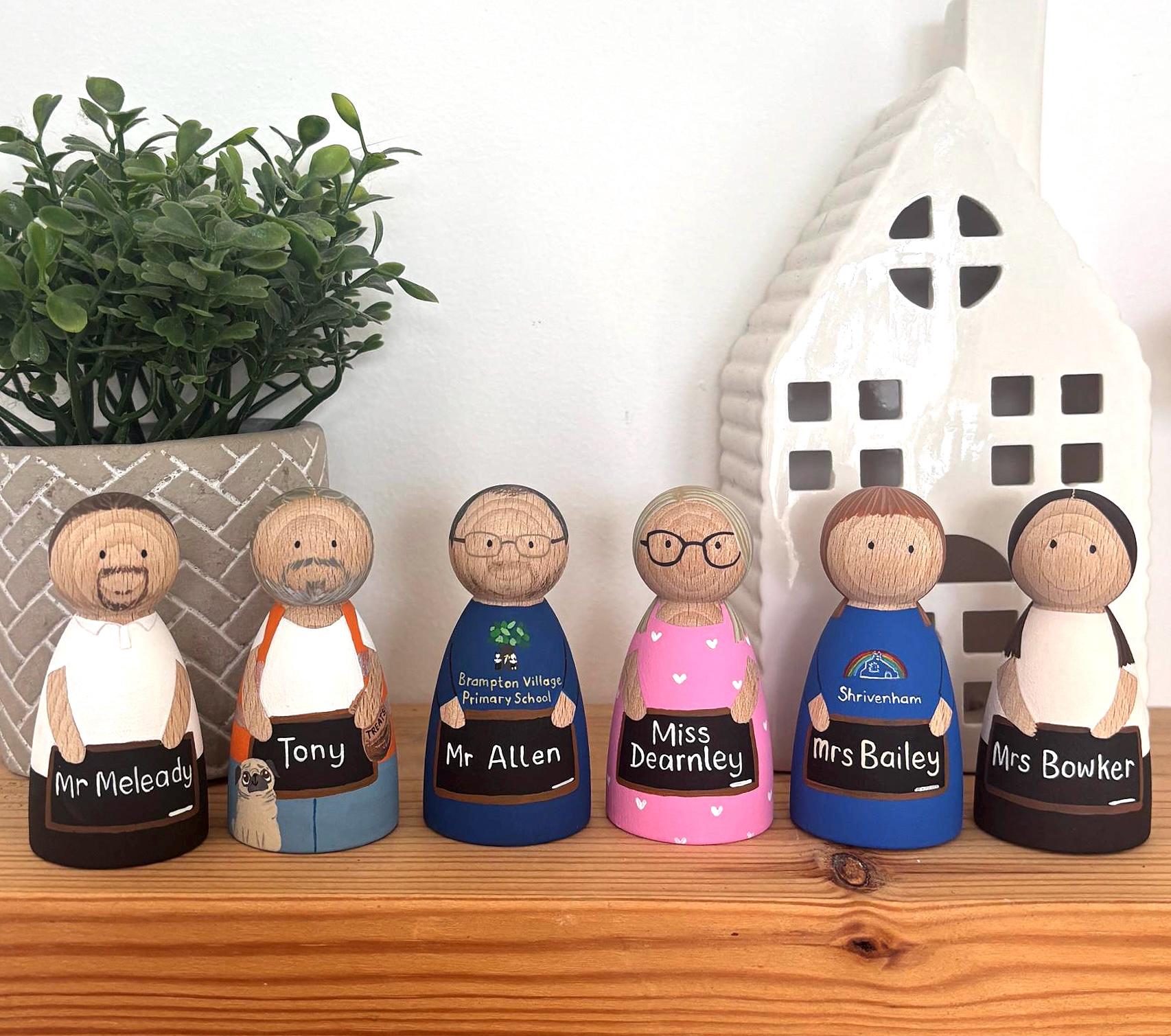 Personalised Teacher Peg Doll
