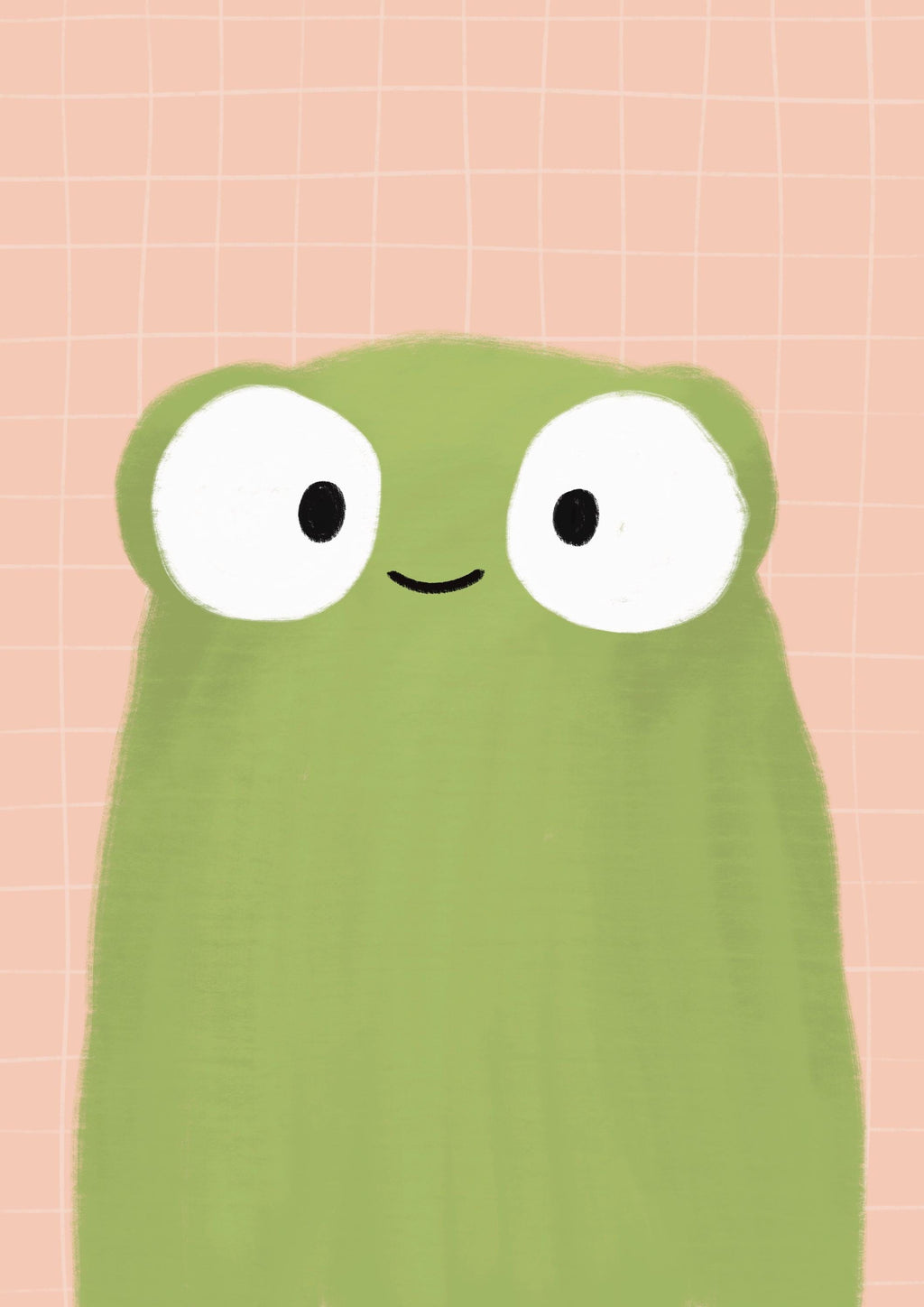 Illustrated Frog Art Print Poster A4