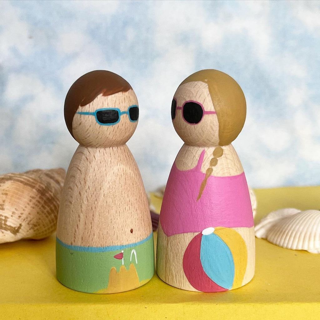 Summer Holiday Peg Dolls