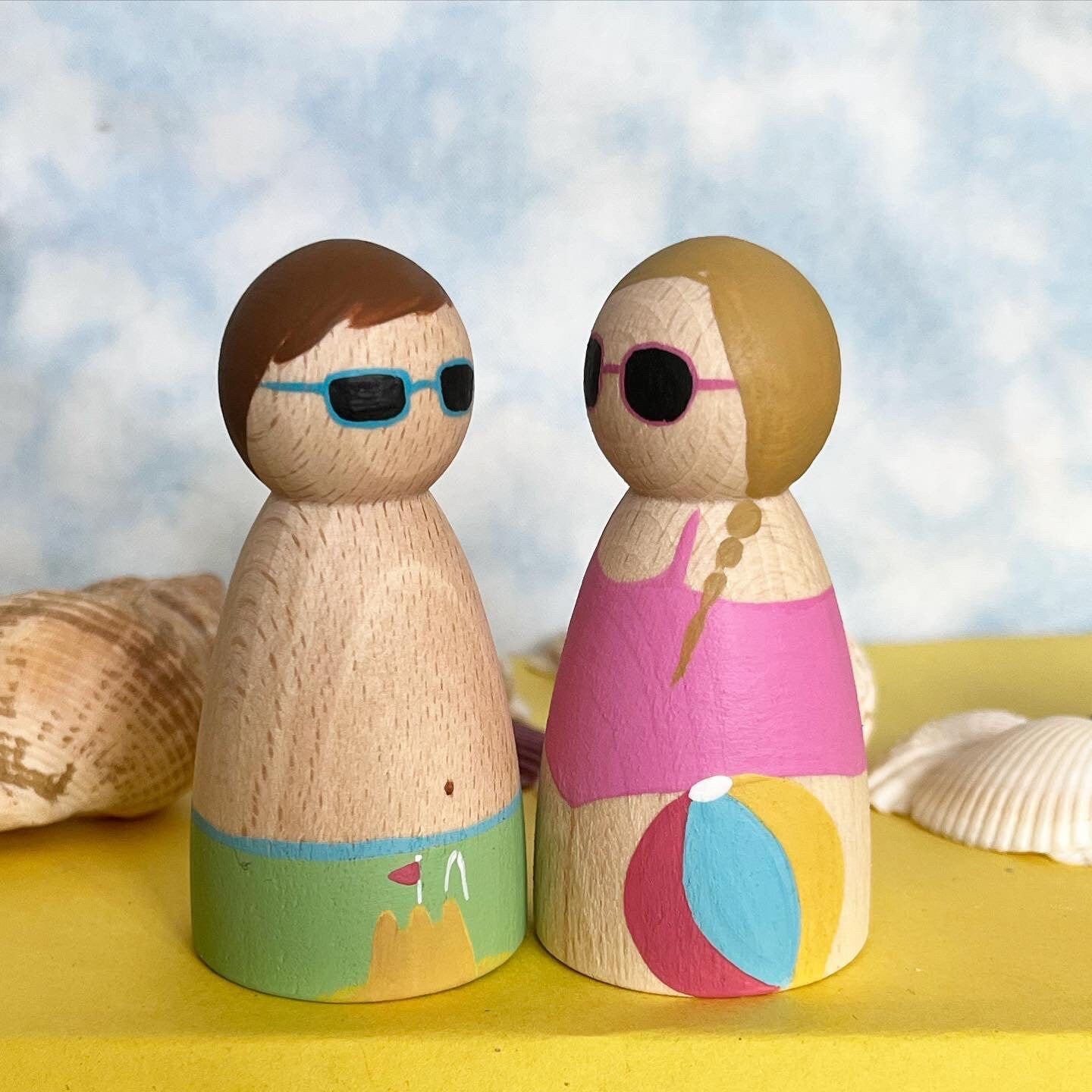 Summer Holiday Peg Dolls