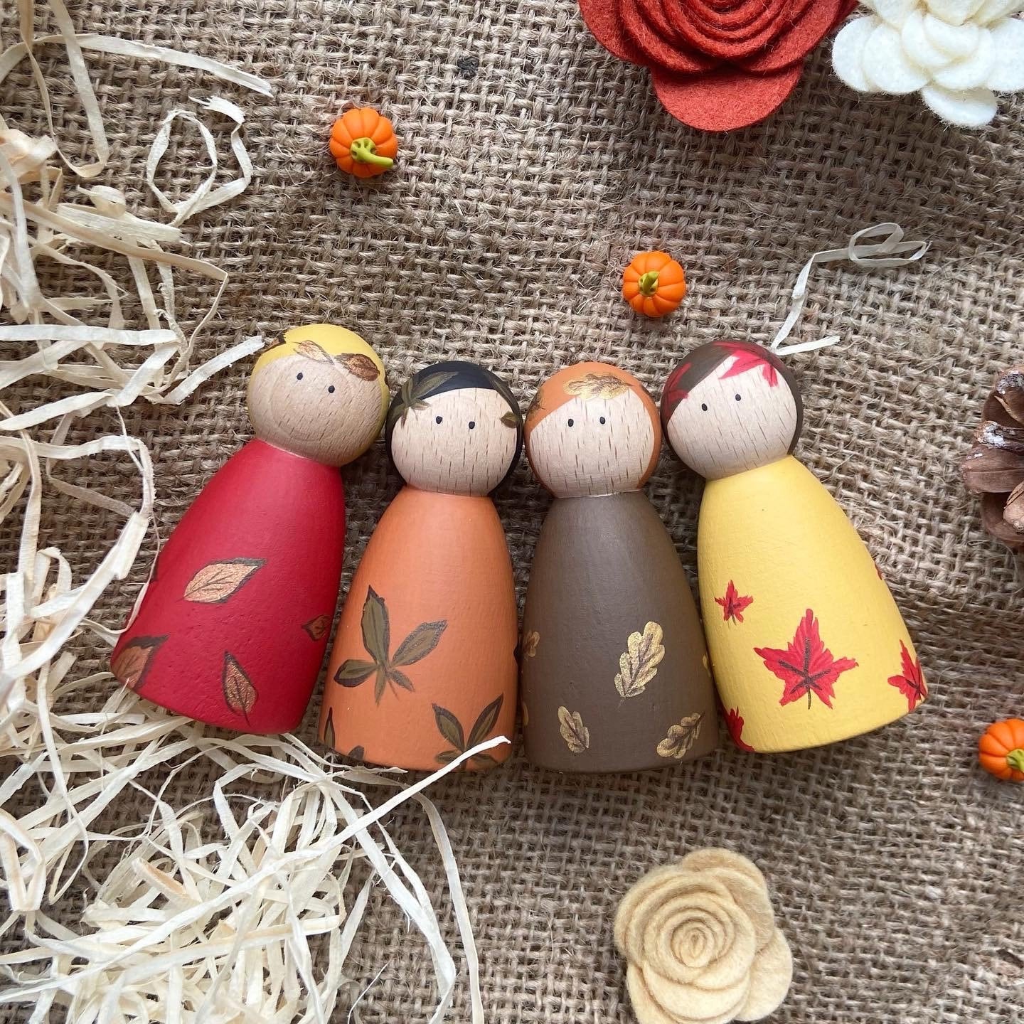 Four Seasons Peg Dolls