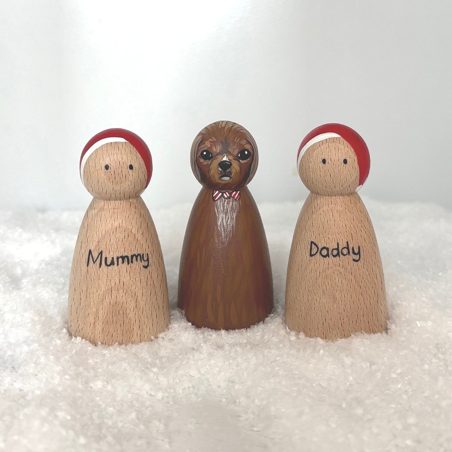 Personalised Christmas Peg Doll