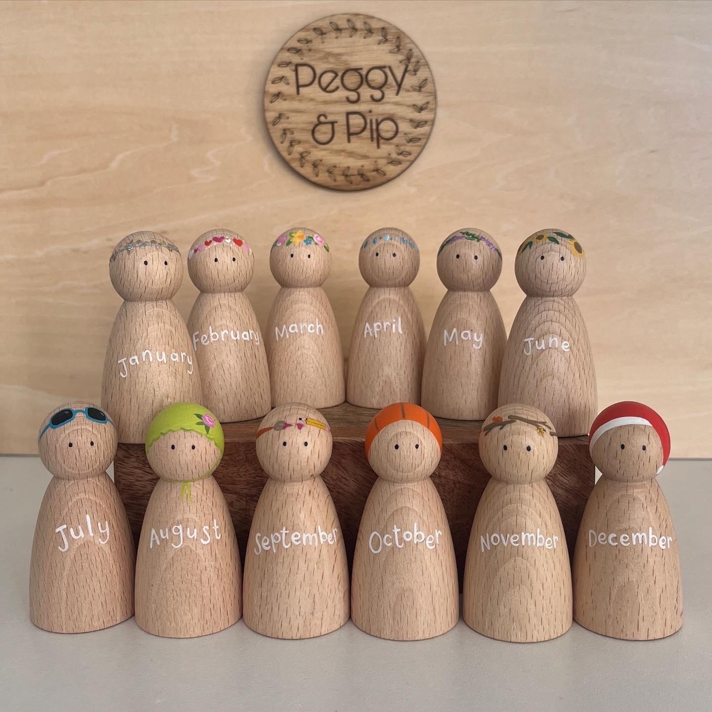 Calendar Peg Dolls