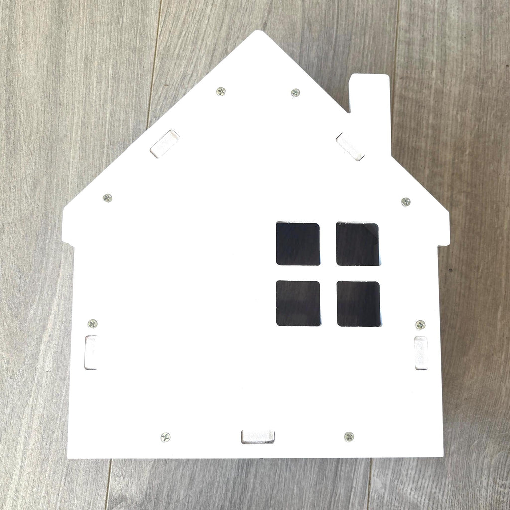 White Wooden Dolls House Shelf