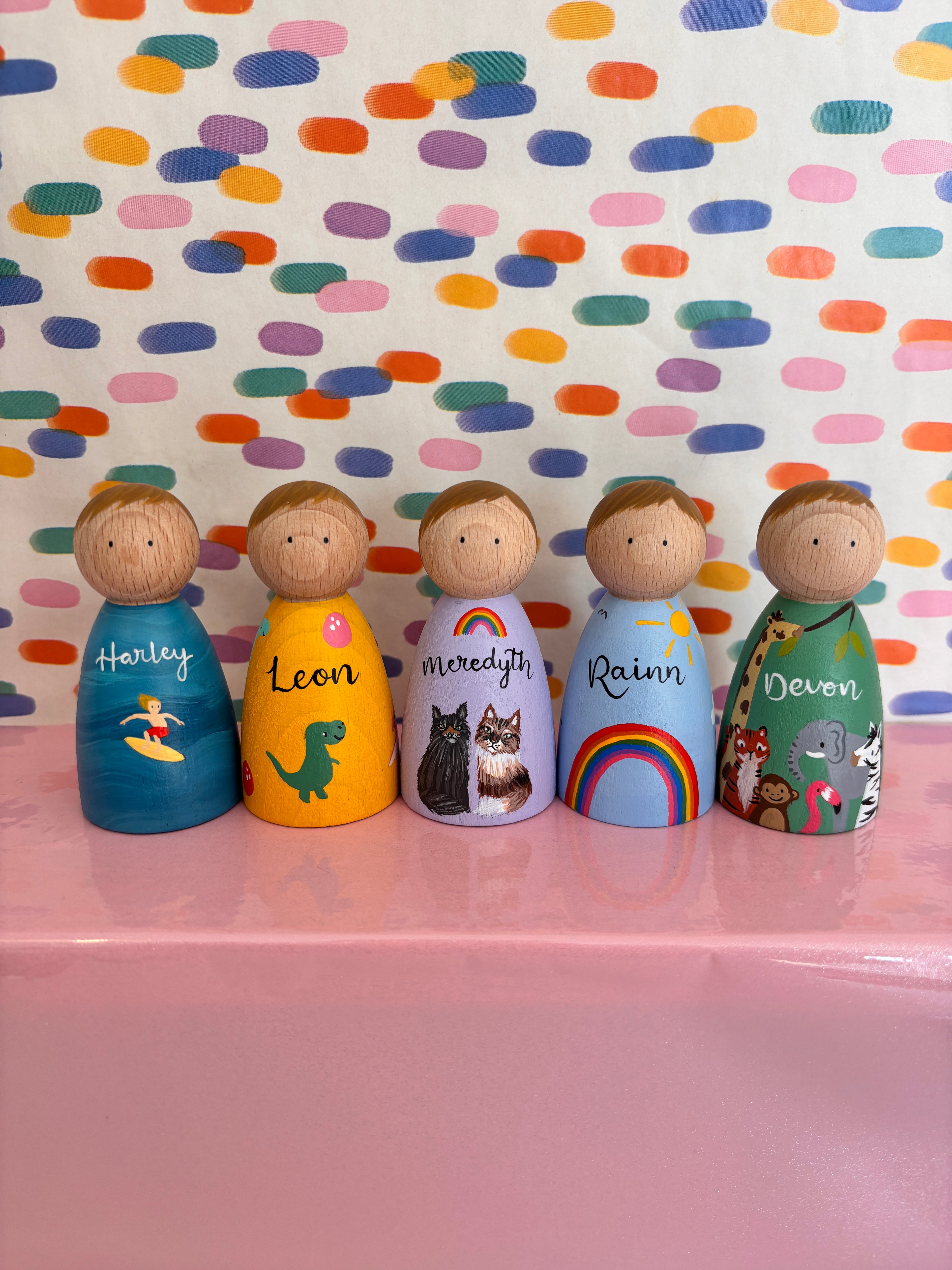 Personalised Name Peg Doll