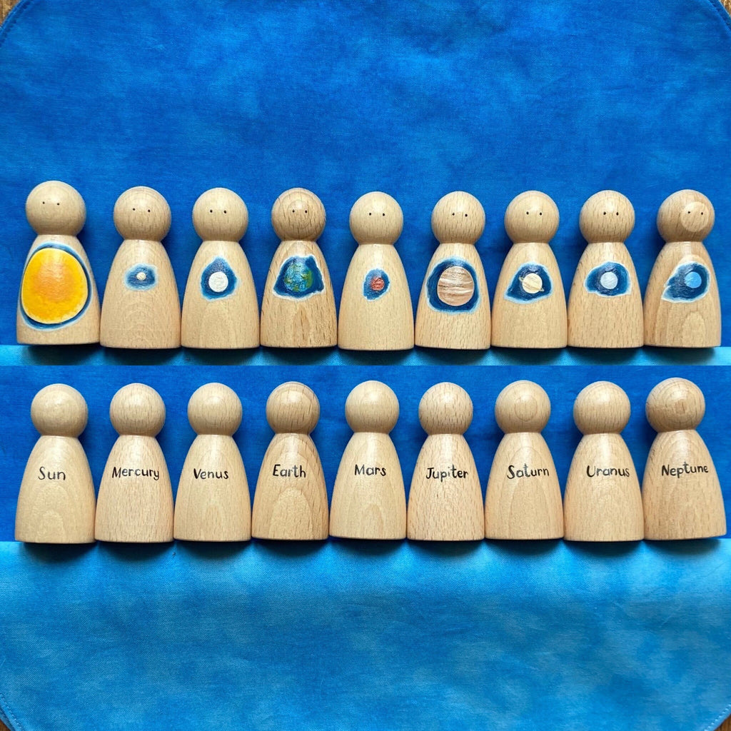 Solar System Peg Doll Set