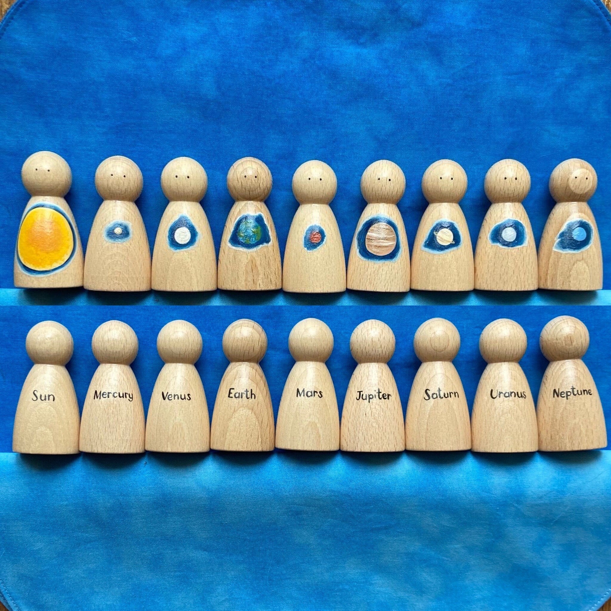 Solar System Peg Doll Set