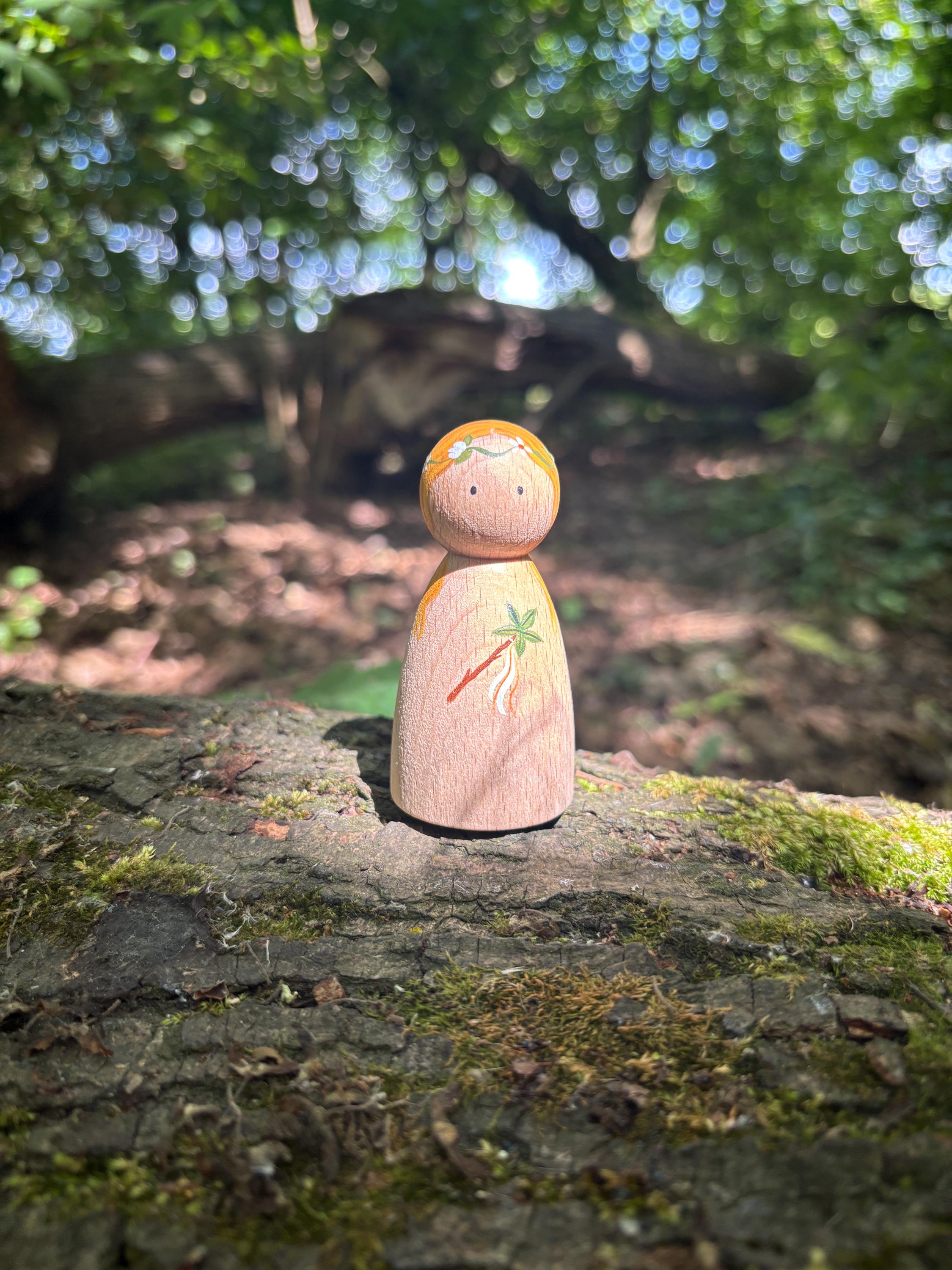 Forest Nature Fairy Peg Doll