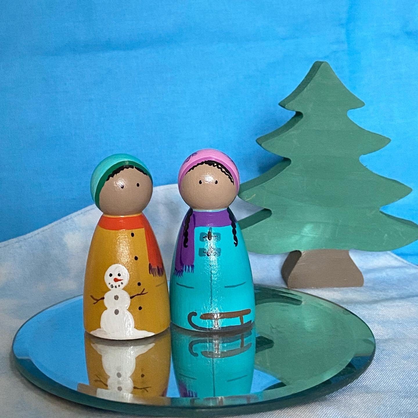Winter Peg Doll Set