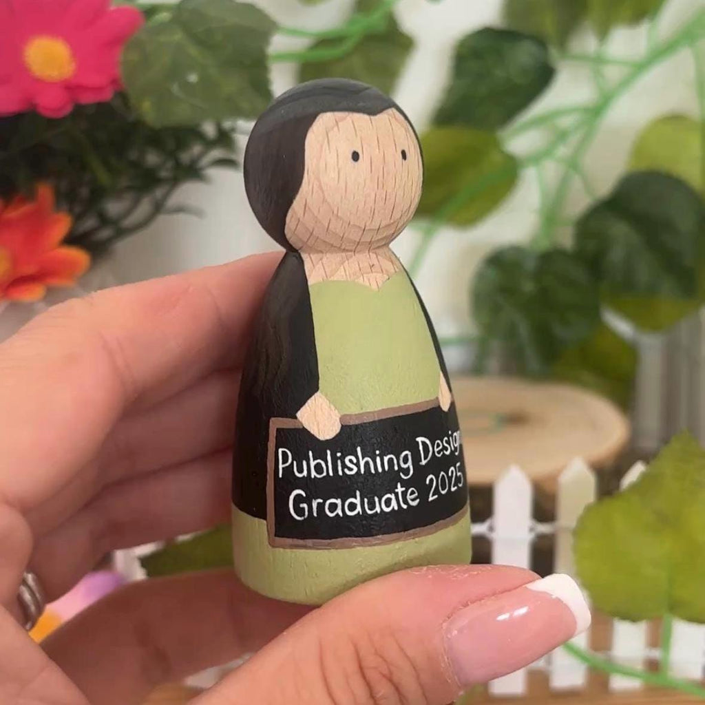 Personalised Graduation Peg Doll Gift