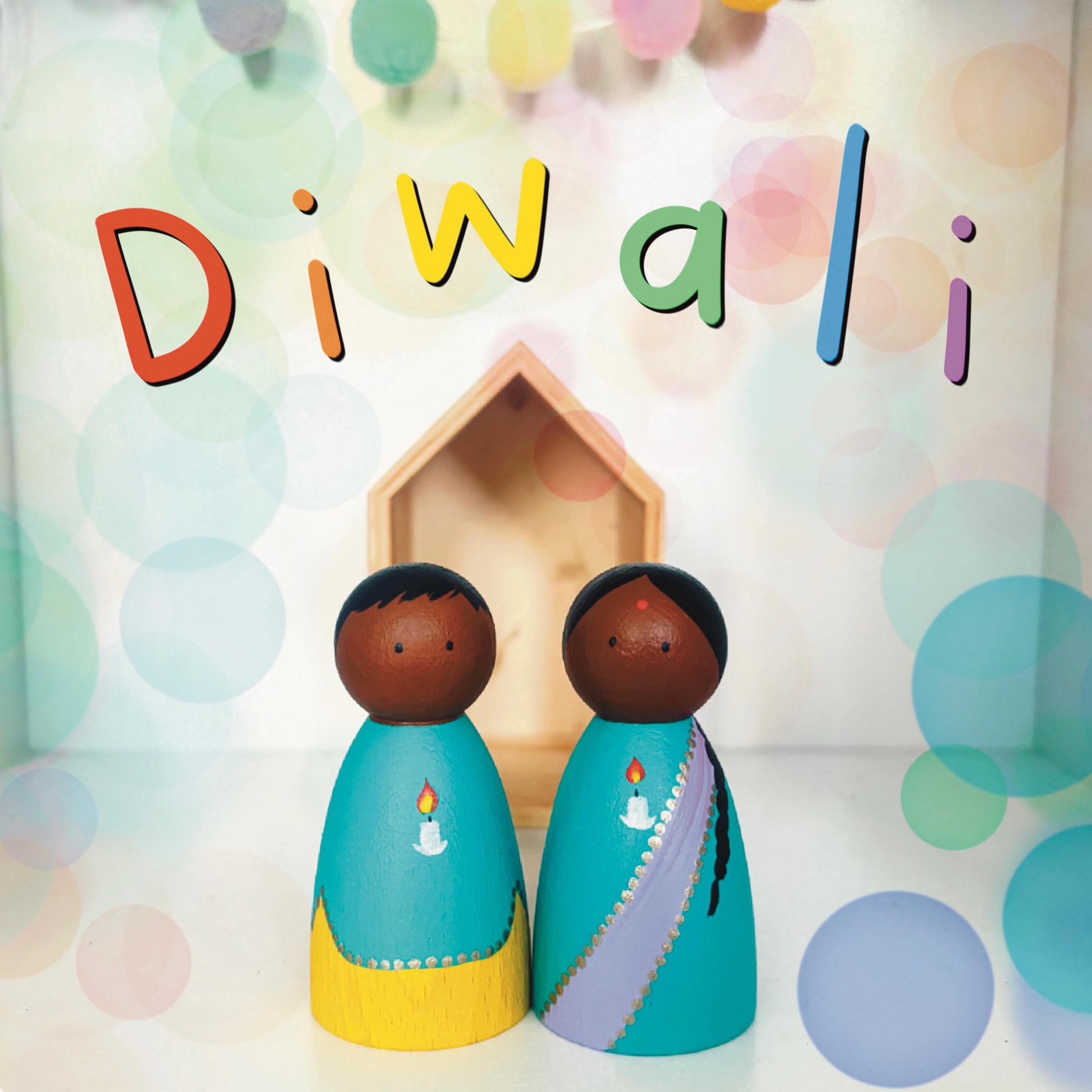 Diwali Peg Dolls