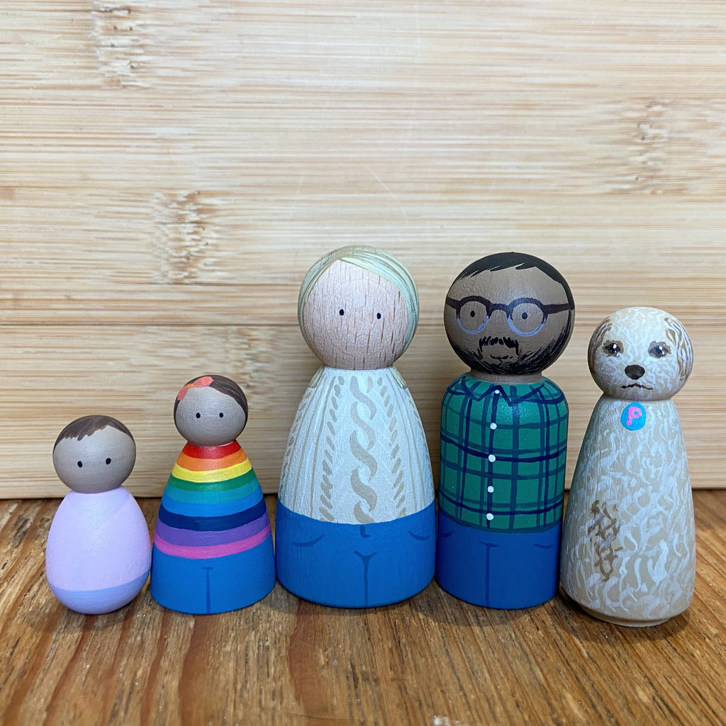 Custom Family Peg Dolls