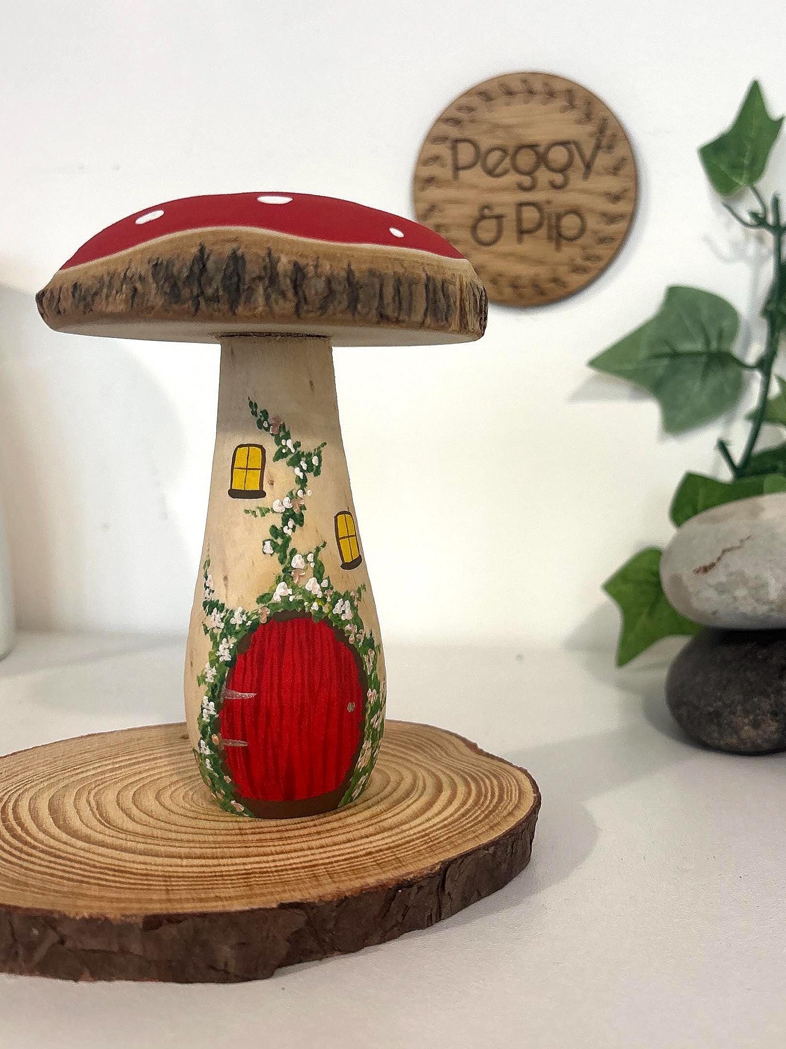 Large Toadstool Fairy House