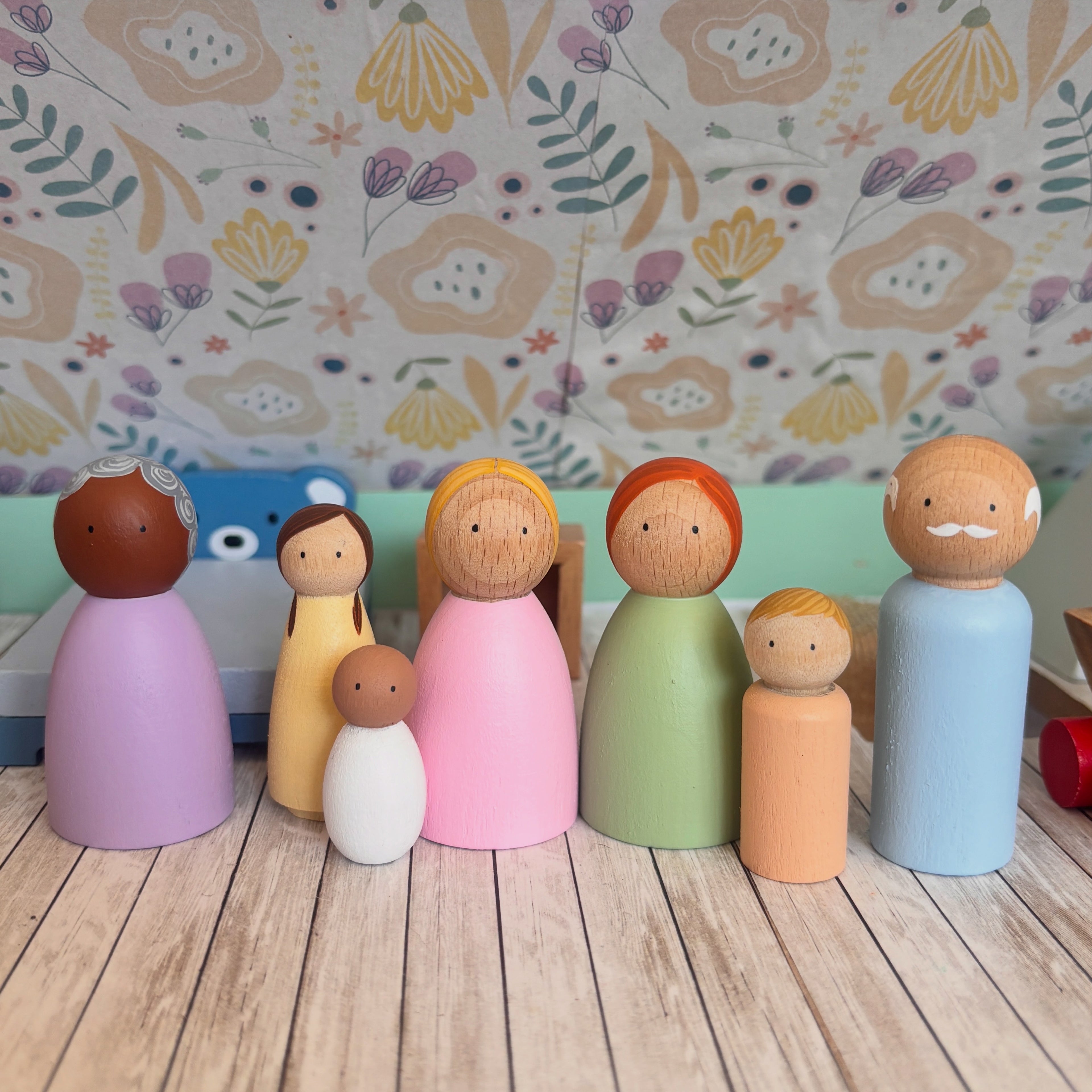 Peg Doll Family Set