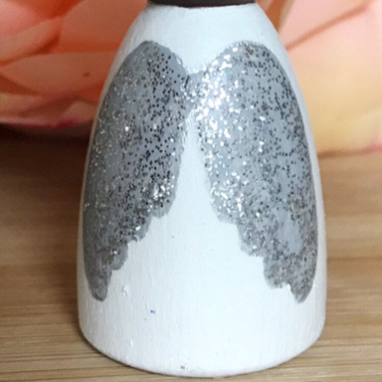 Angel Peg Doll with Feather