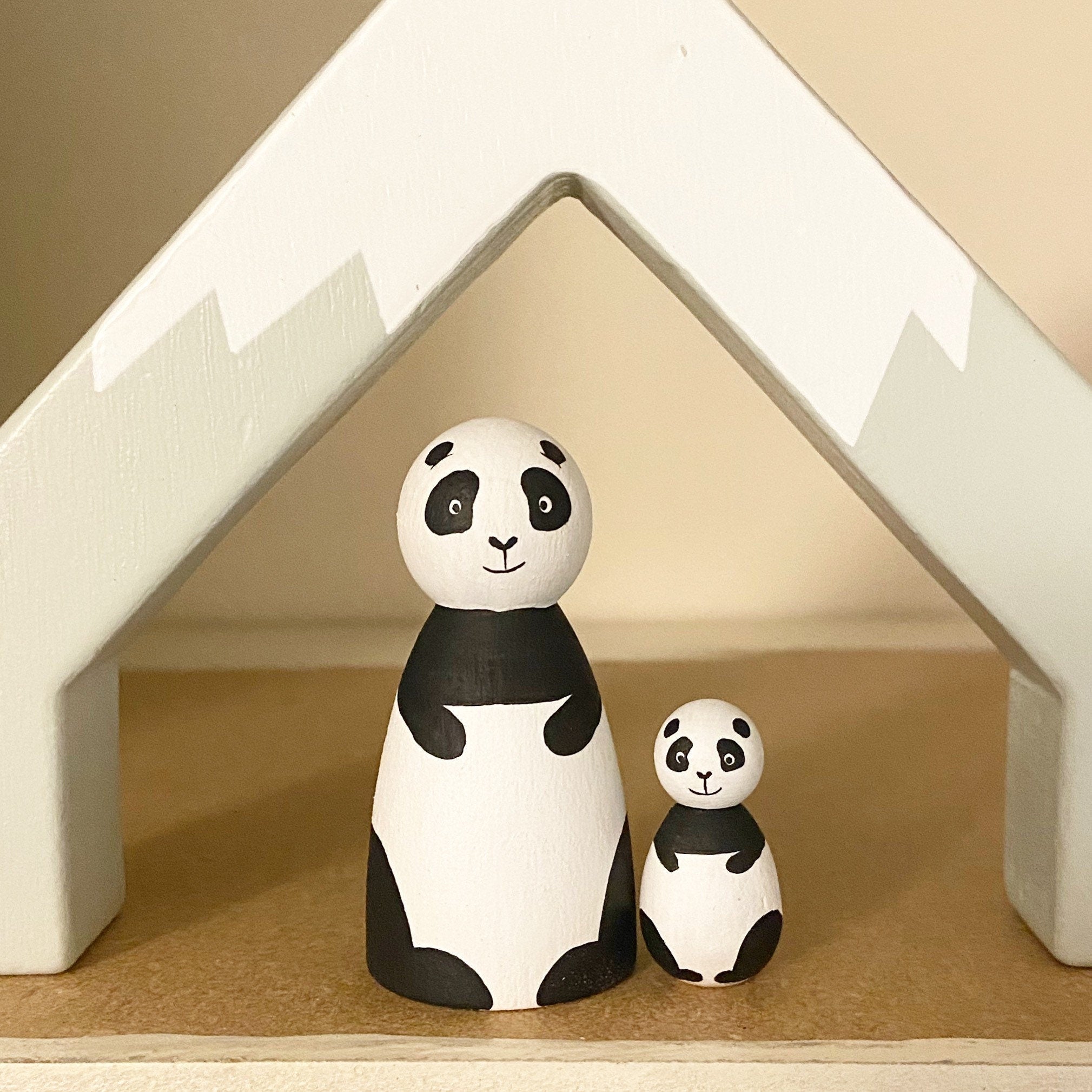 Zoo Animal Peg Dolls