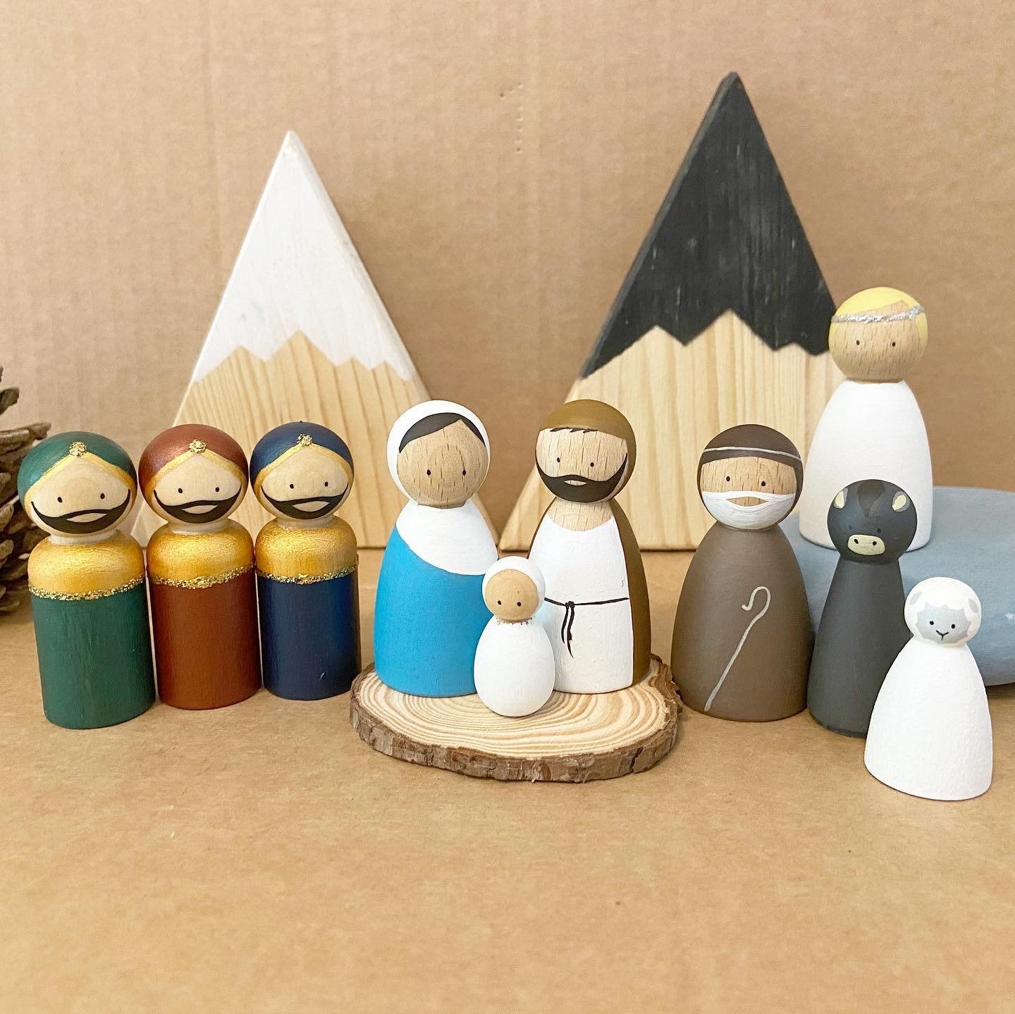 Christmas Nativity Peg Doll Set