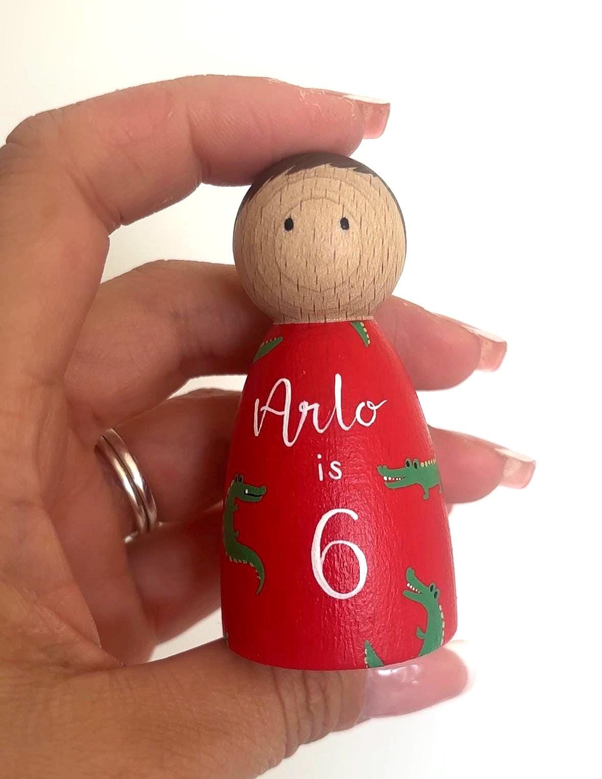Personalised Name Peg Doll
